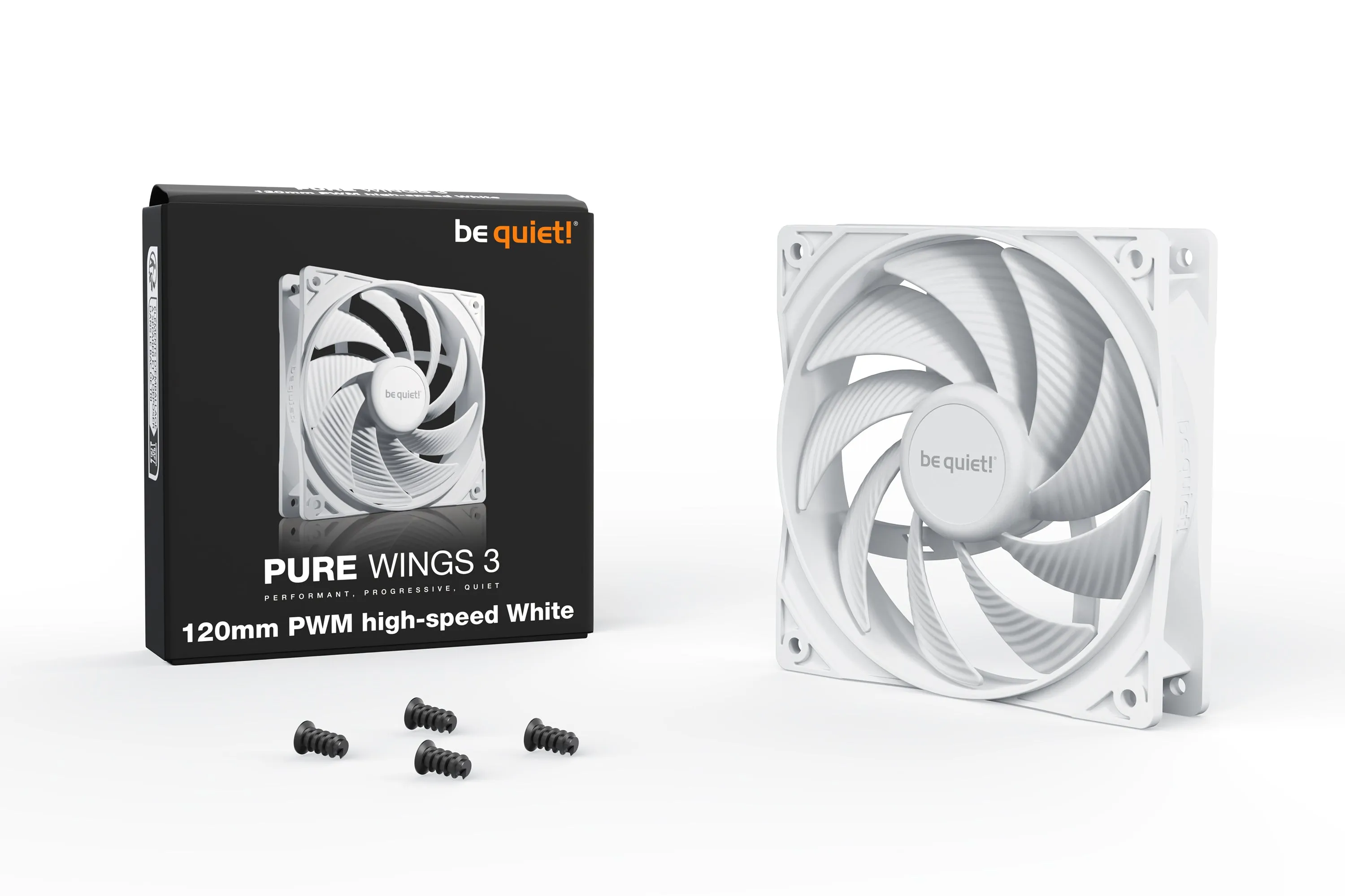 120Mm Be Quiet! Pure Wings 3 Pwm High-Speed White