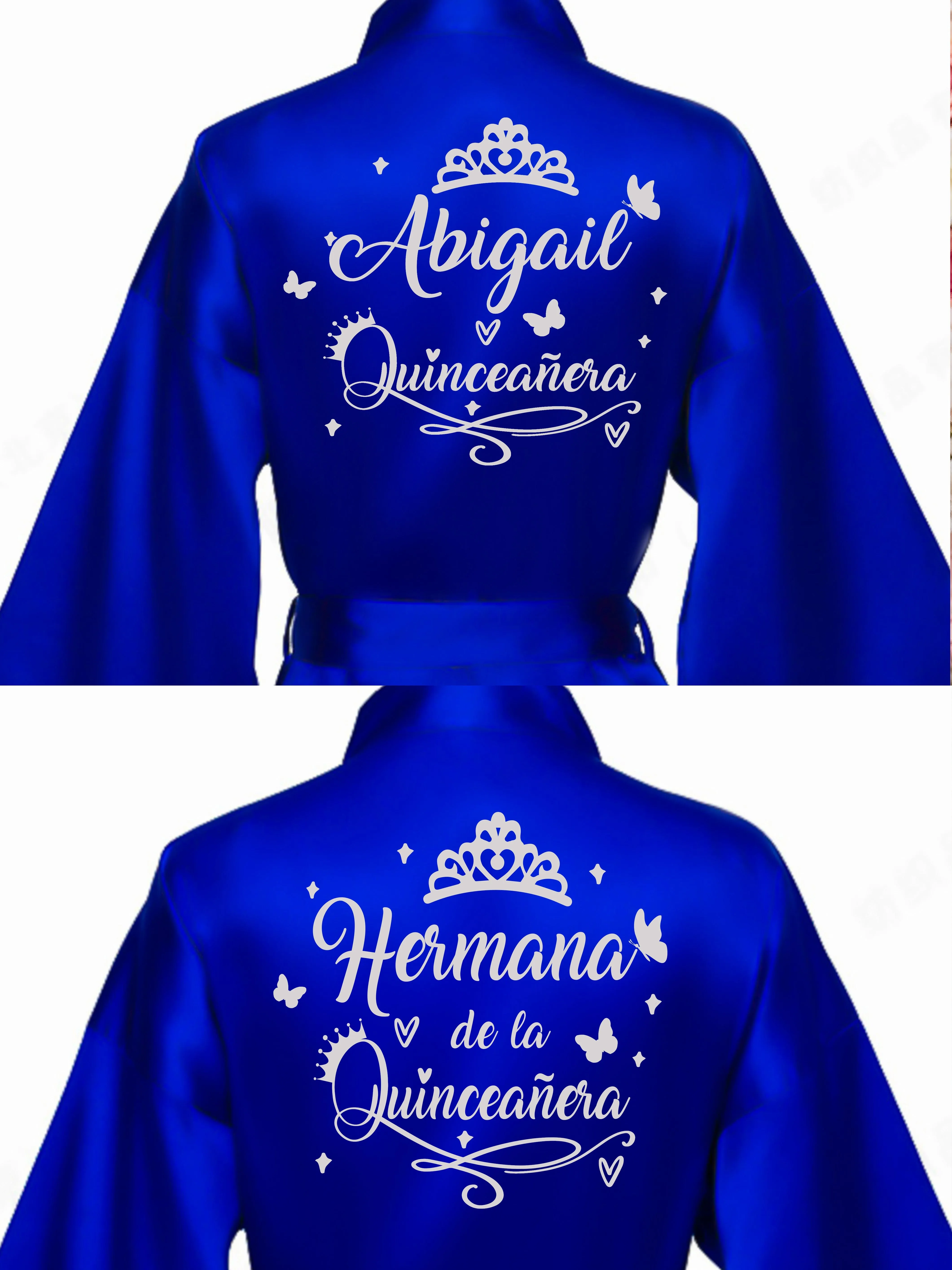 2 Batas quinceanera Royal blue with Silver