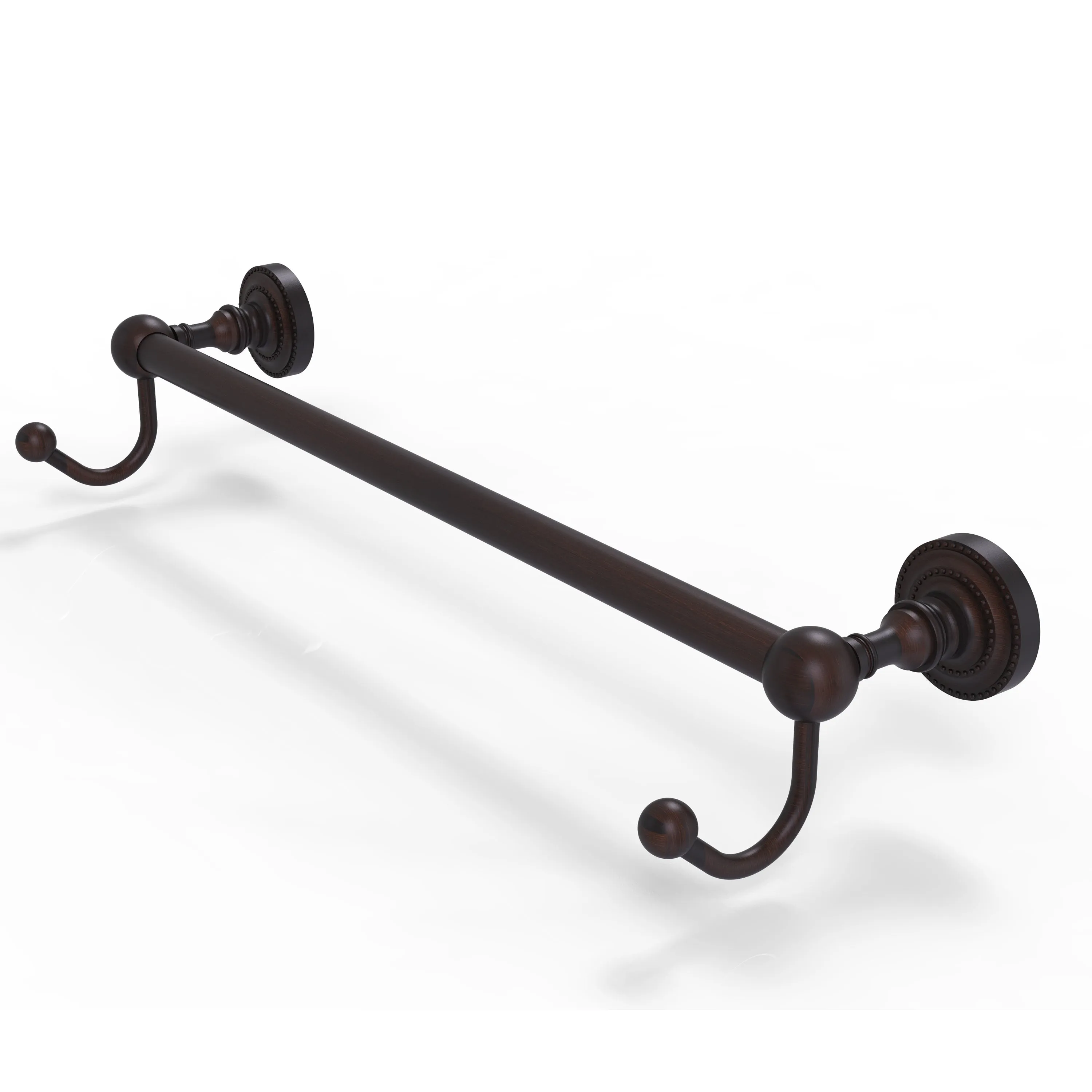 Allied Brass Dottingham Collection 24" Towel Bar with Integrated Hooks DT-41-24-HK-ABR