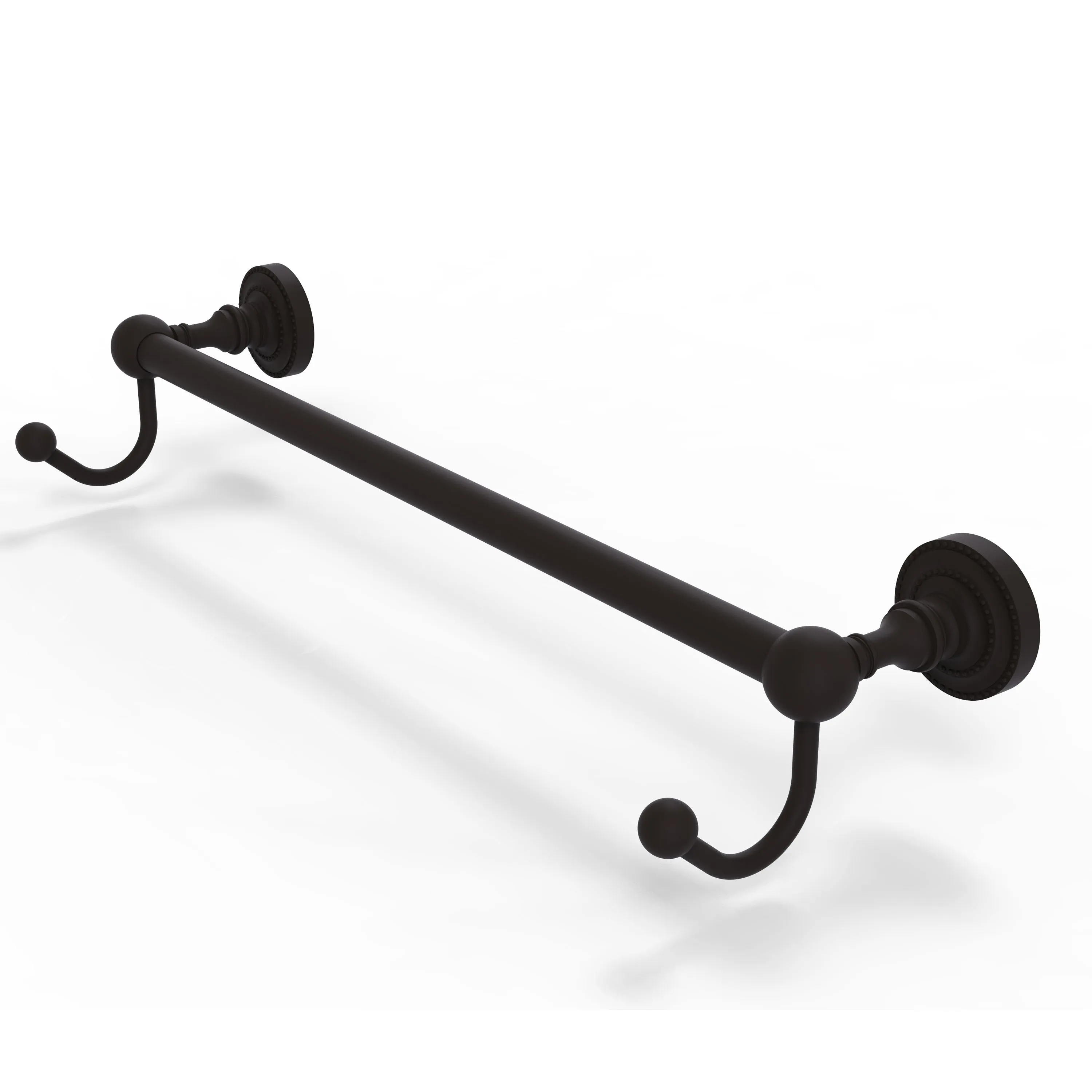Allied Brass Dottingham Collection 24" Towel Bar with Integrated Hooks DT-41-24-HK-ABR