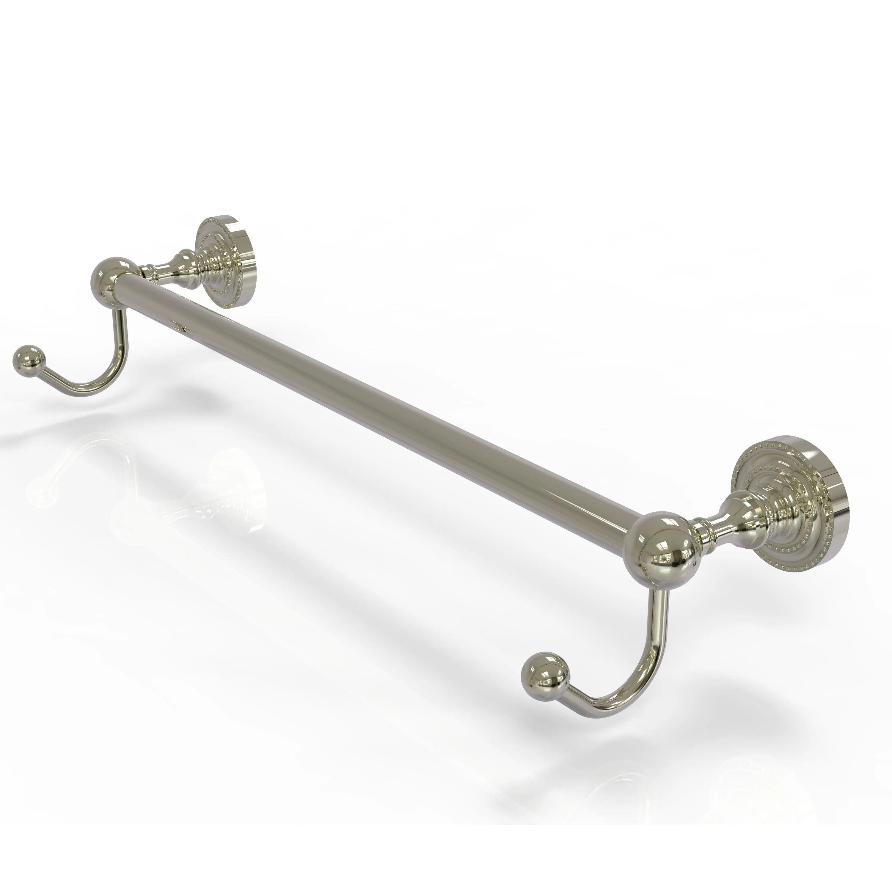 Allied Brass Dottingham Collection 24" Towel Bar with Integrated Hooks DT-41-24-HK-ABR