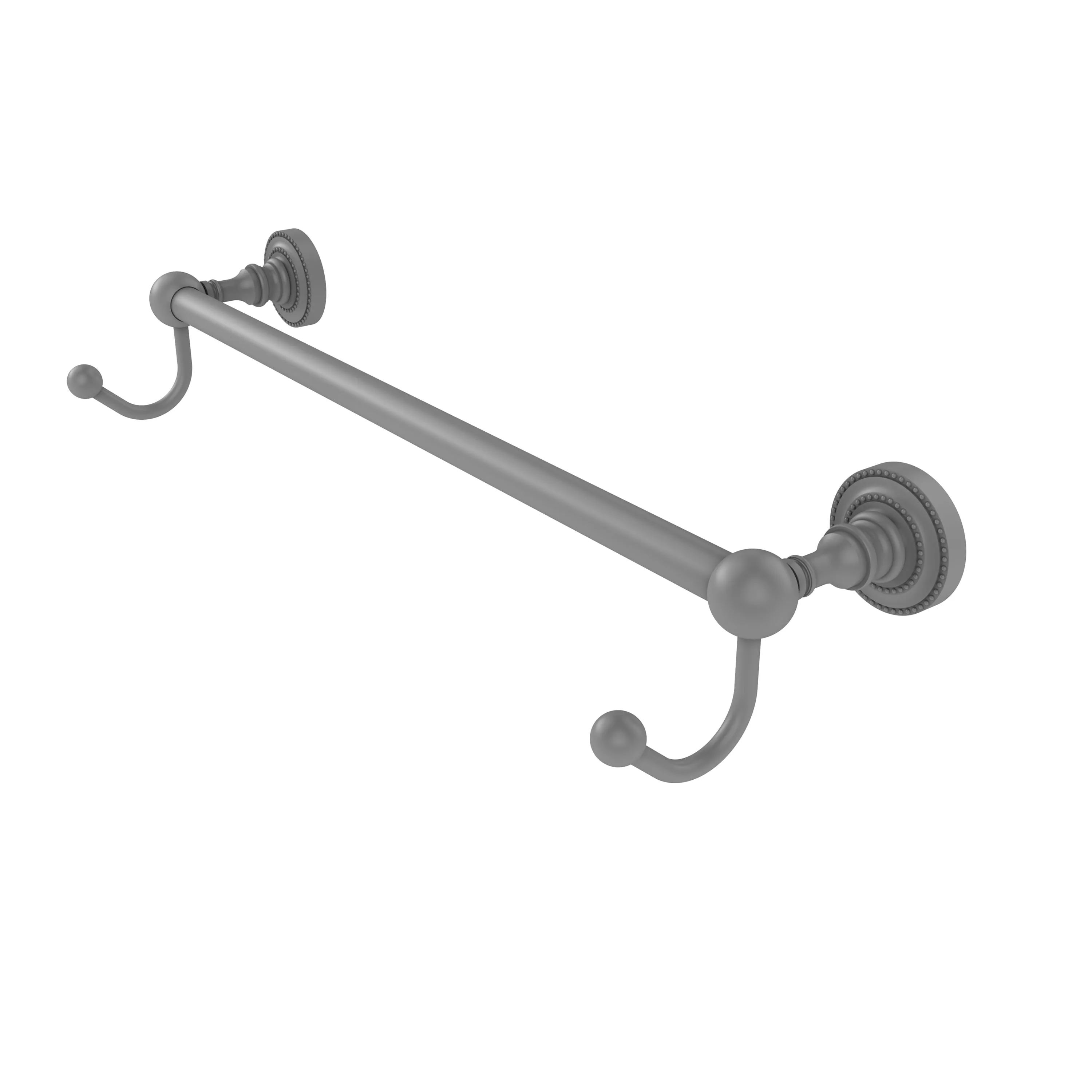 Allied Brass Dottingham Collection 24" Towel Bar with Integrated Hooks DT-41-24-HK-ABR