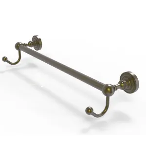 Allied Brass Dottingham Collection 24" Towel Bar with Integrated Hooks DT-41-24-HK-ABR