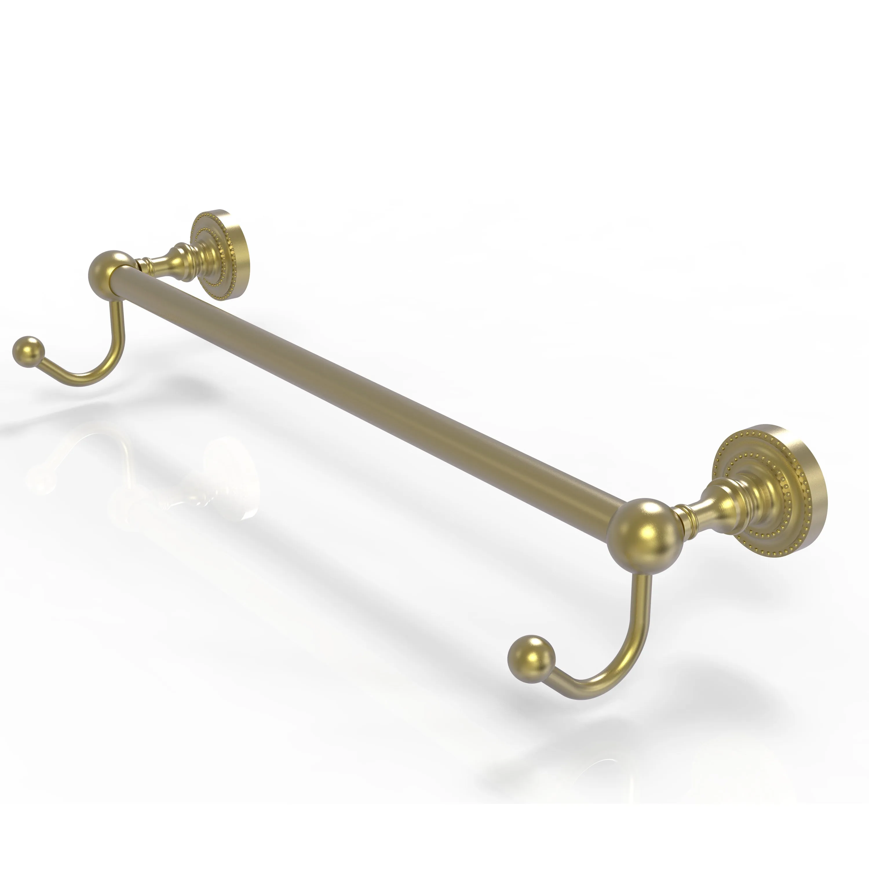 Allied Brass Dottingham Collection 24" Towel Bar with Integrated Hooks DT-41-24-HK-ABR