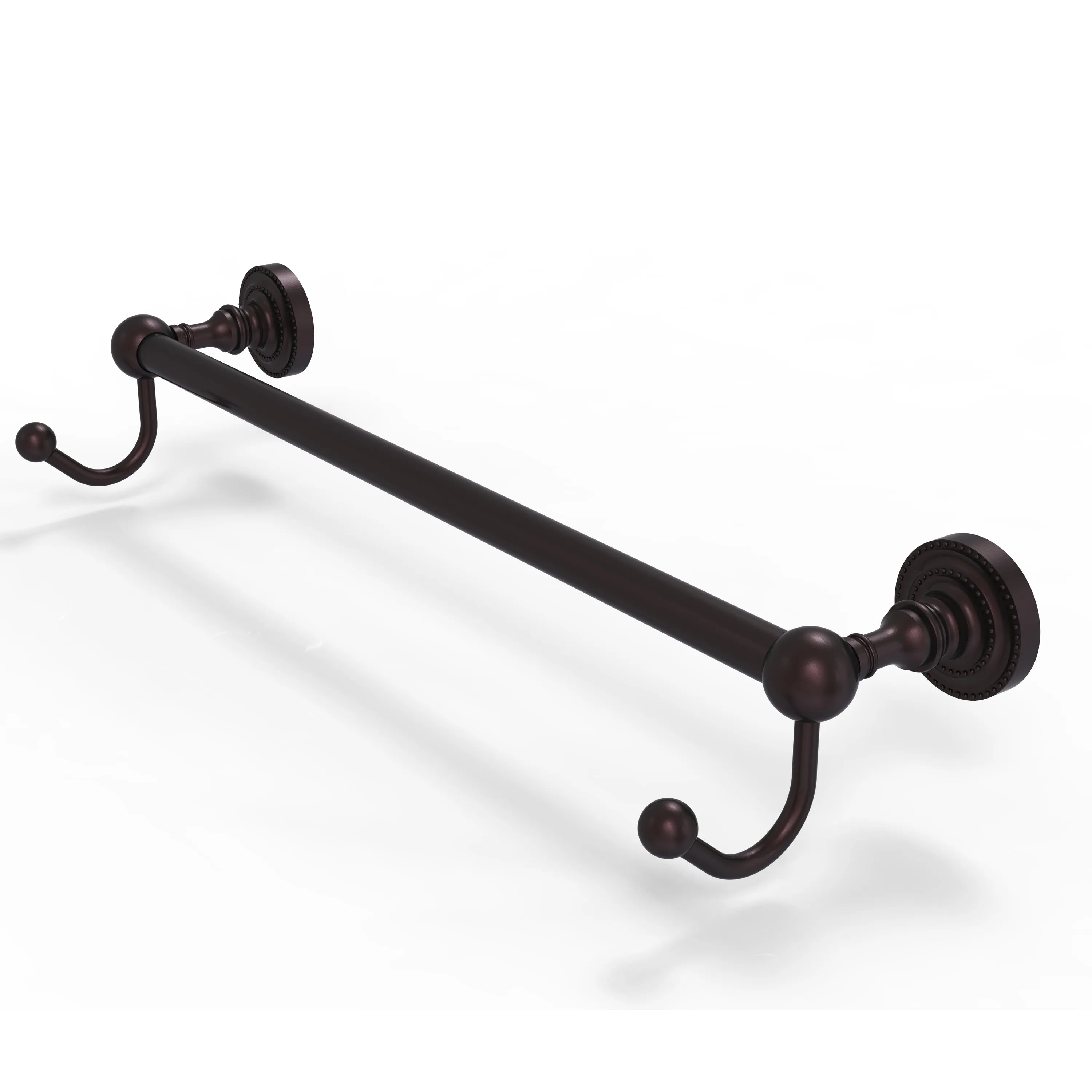 Allied Brass Dottingham Collection 24" Towel Bar with Integrated Hooks DT-41-24-HK-ABR