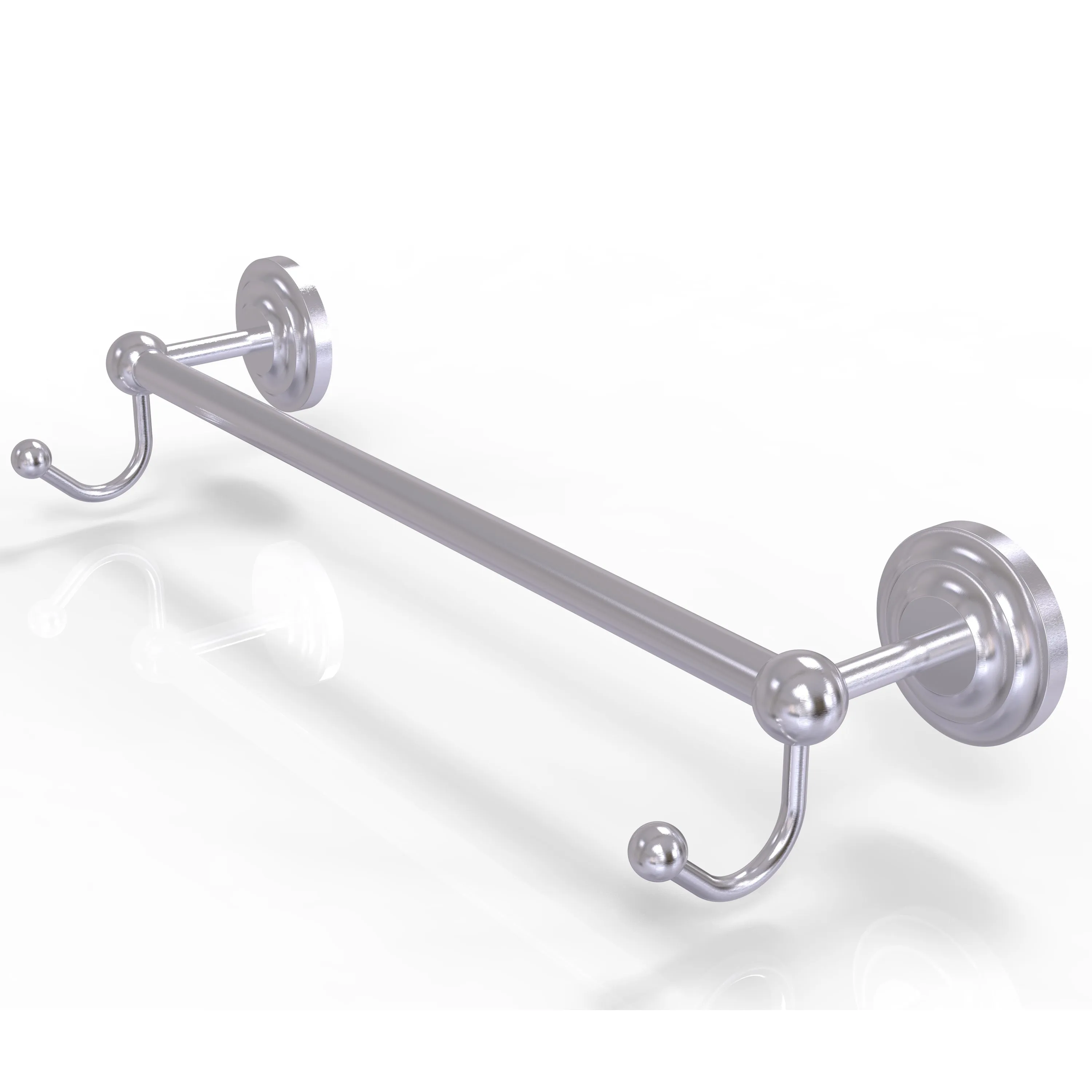 Allied Brass Prestige Que New Collection 30" Towel Bar with Integrated Hooks PQN-41-30-HK-ABR