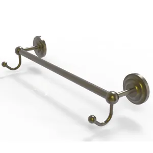 Allied Brass Prestige Que New Collection 30" Towel Bar with Integrated Hooks PQN-41-30-HK-ABR
