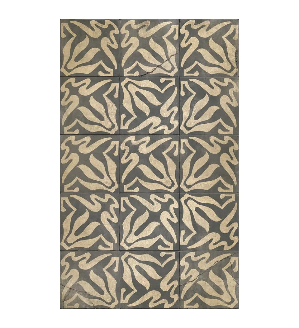 Borgo Lily Smoked Antique Vinyl Rug