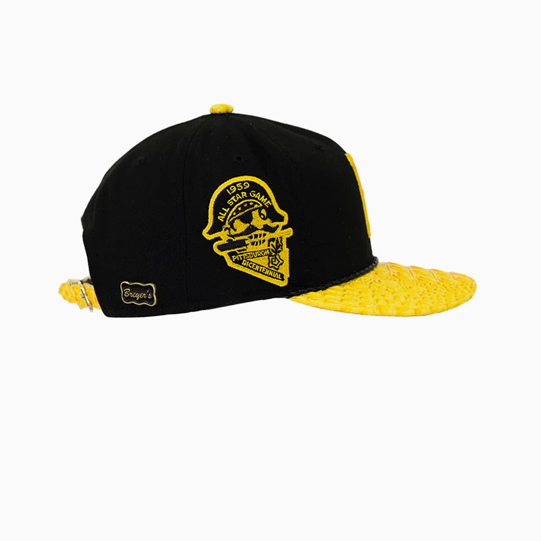 Breyer's Buck 50 Pittsburgh Pirates Hat With Leather Visor