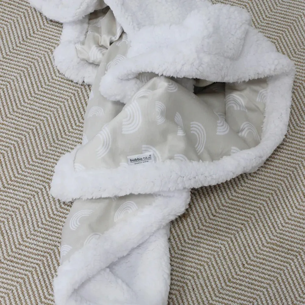 Bubba Blue Nordic Cuddle Blanket Lamb Fleece