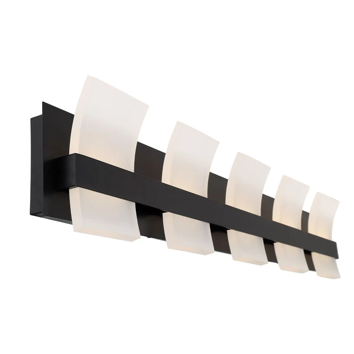 Cambridge 36 In. 5 Lights LED Vanity Light Black Finish