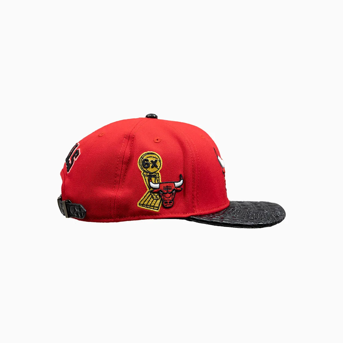 Chicago Bulls NBA Hat With Leather Visor