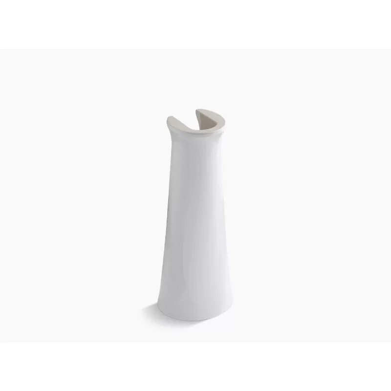 Cimarron 12.25" x 13.63" x 28.13" Vitreous China Pedestal Leg in White
