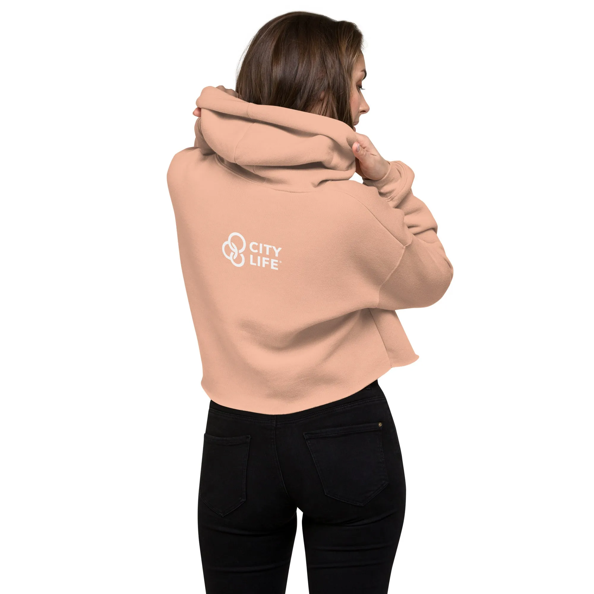 City Life Women's Crop Hoodie