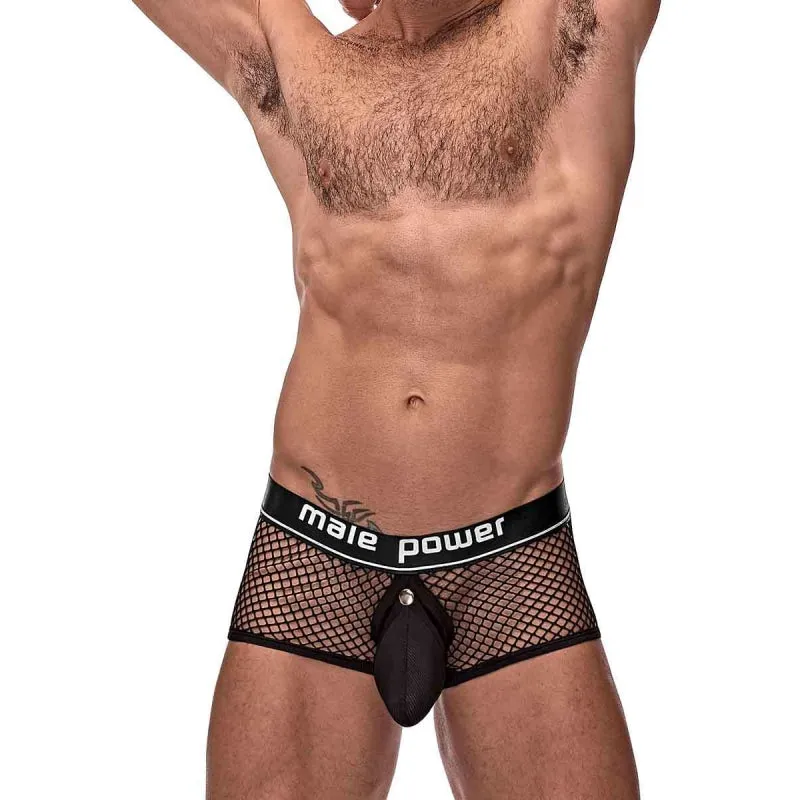 Cock Pit Net Mini Cock Ring Short - Medium Black
