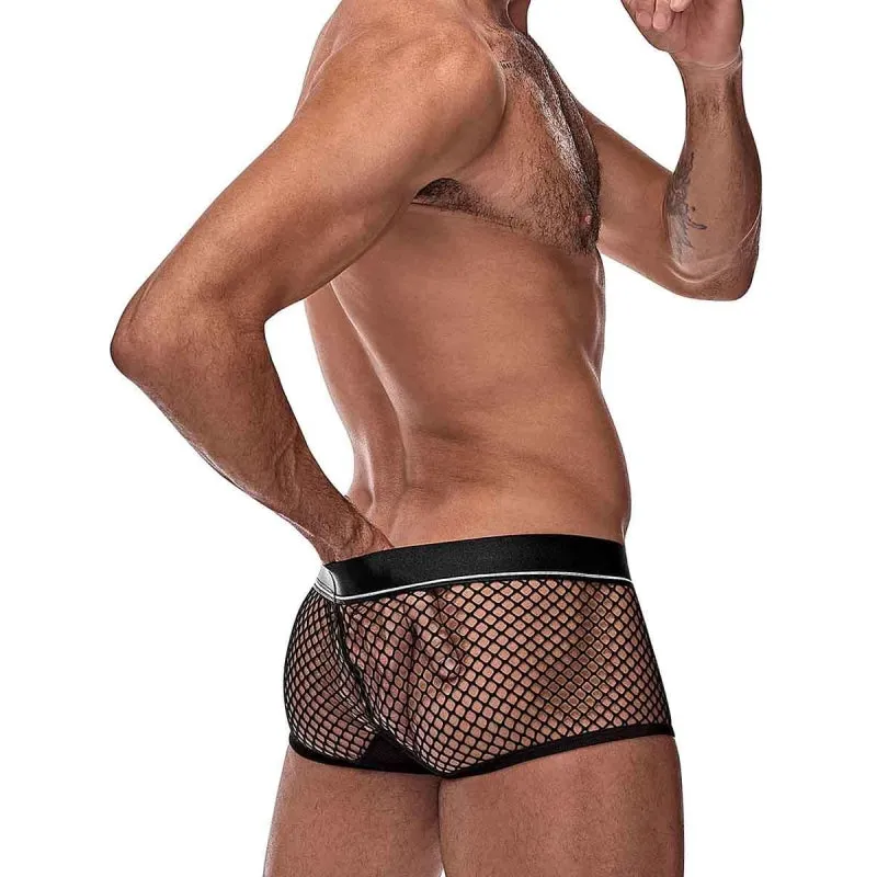 Cock Pit Net Mini Cock Ring Short - Medium Black