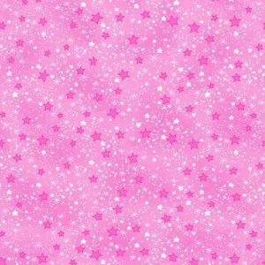 Comfy Flannel  -  Pink multi stars tonal N9527-66