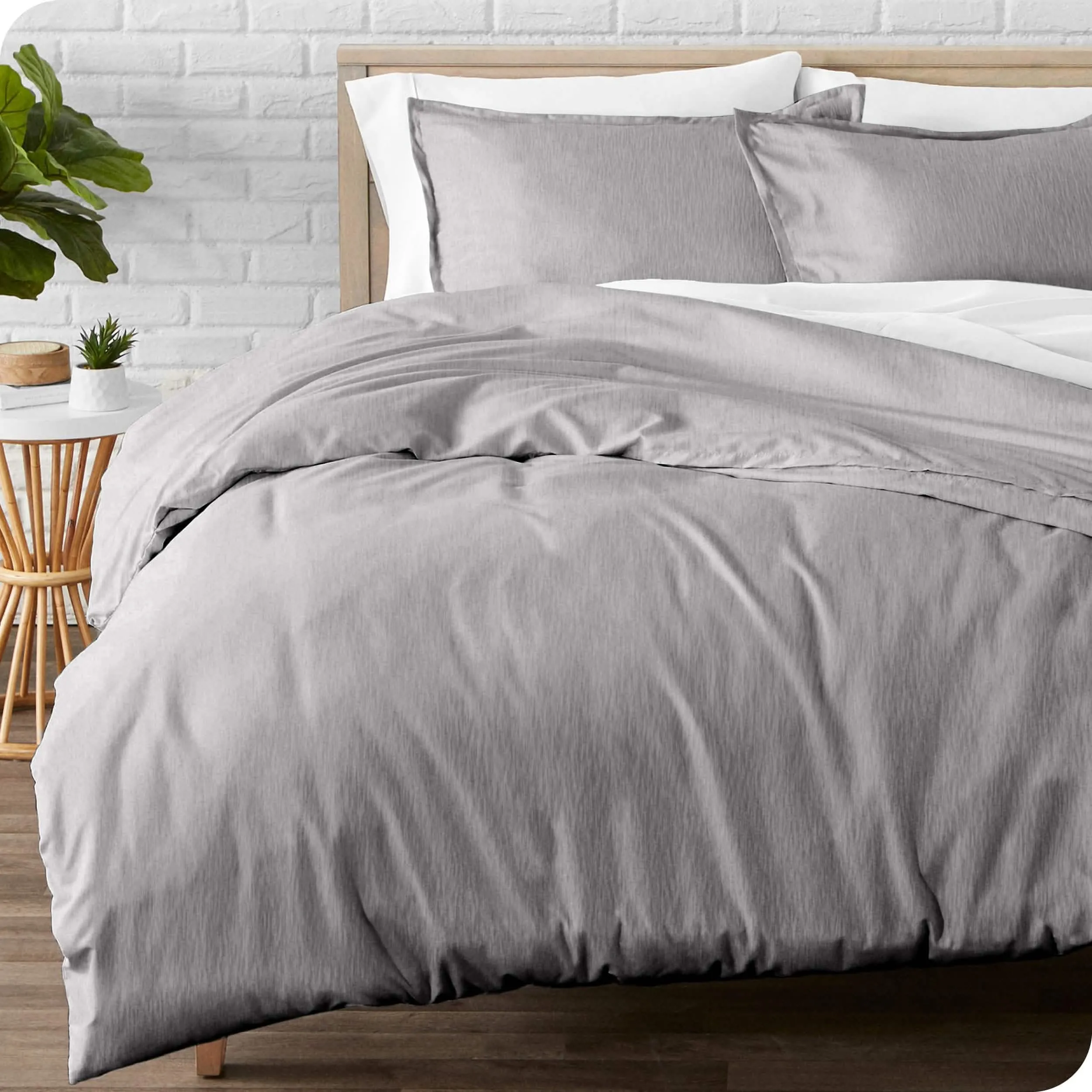 Cotton Flannel Duvet Cover & Sham Set
