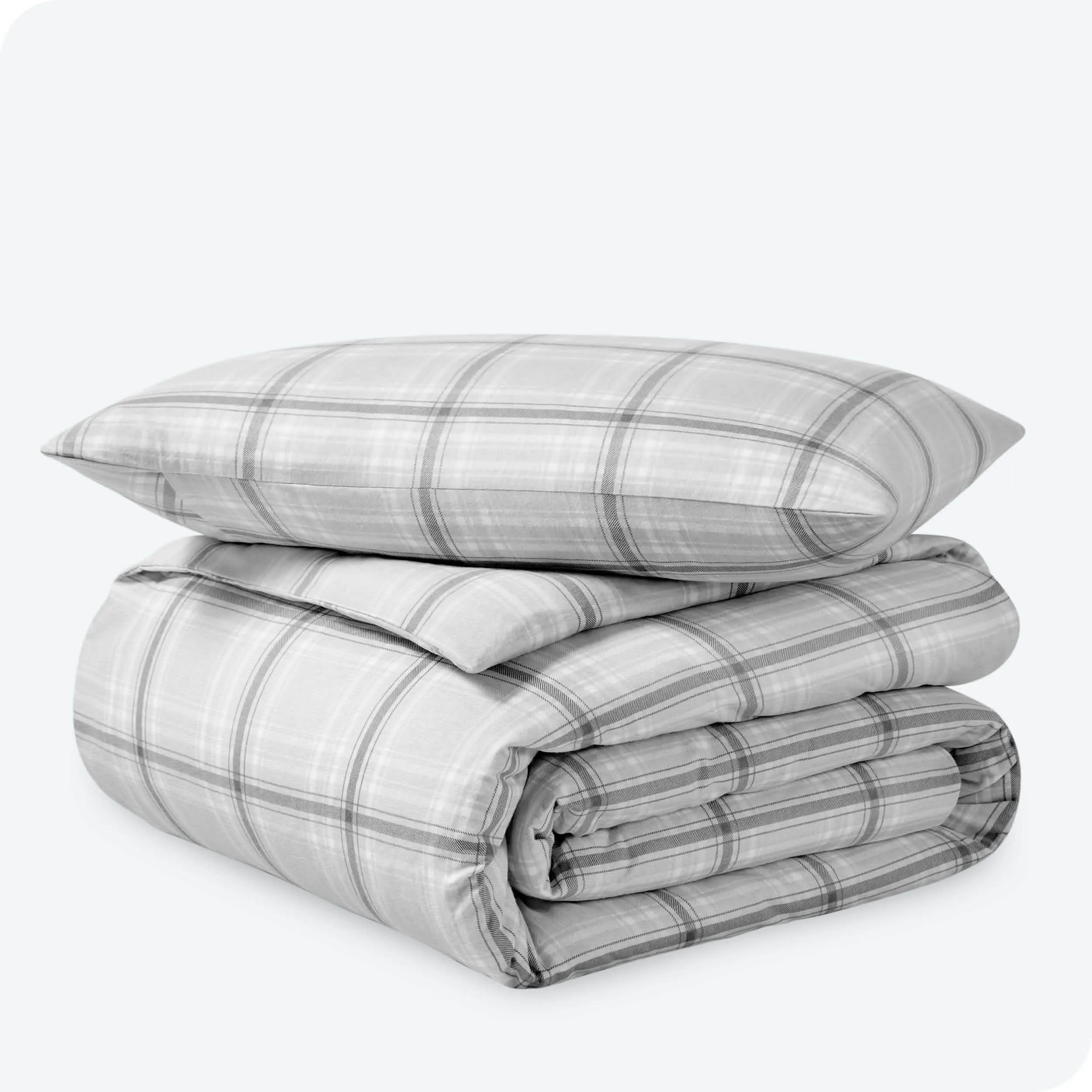 Cotton Flannel Duvet Cover & Sham Set