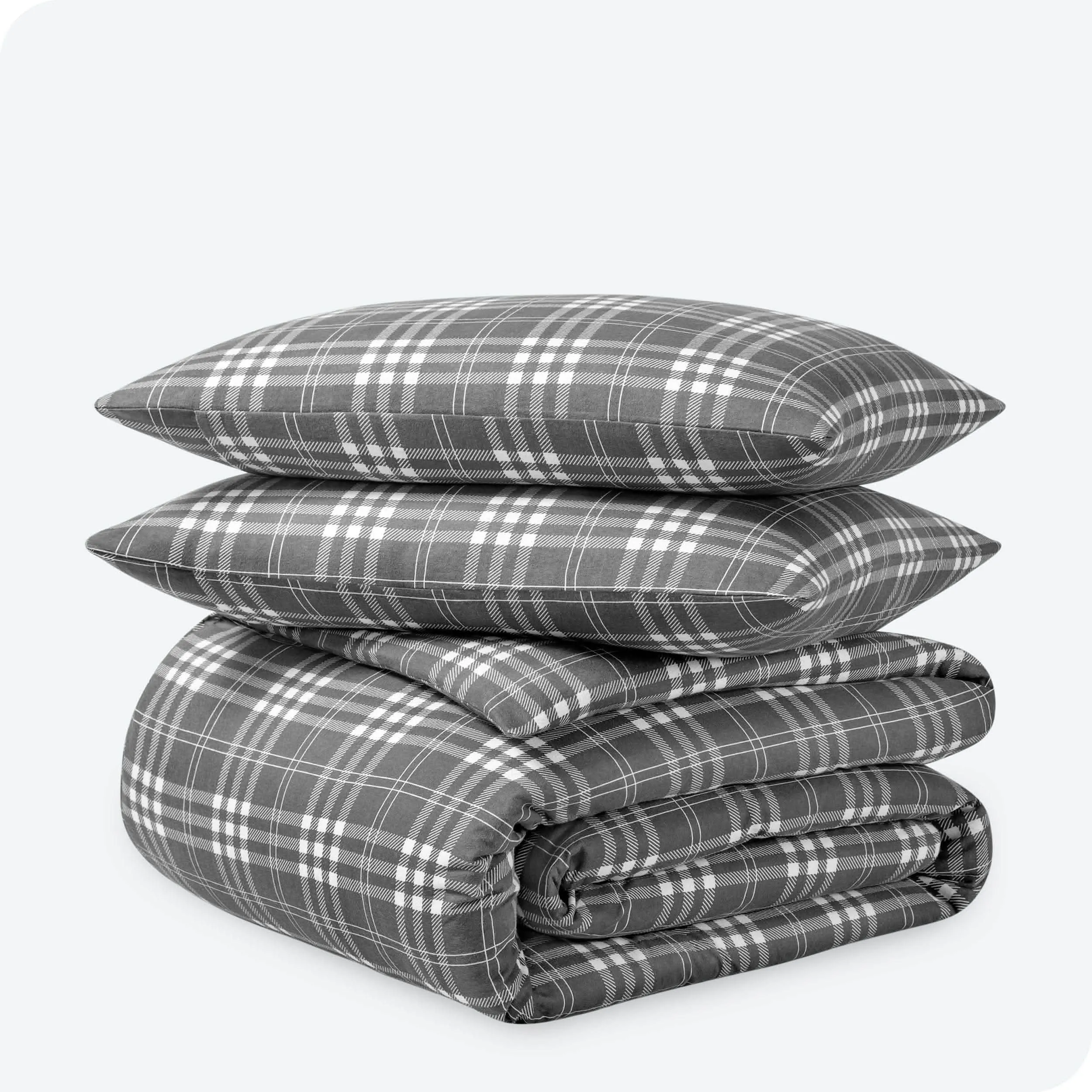 Cotton Flannel Duvet Cover & Sham Set