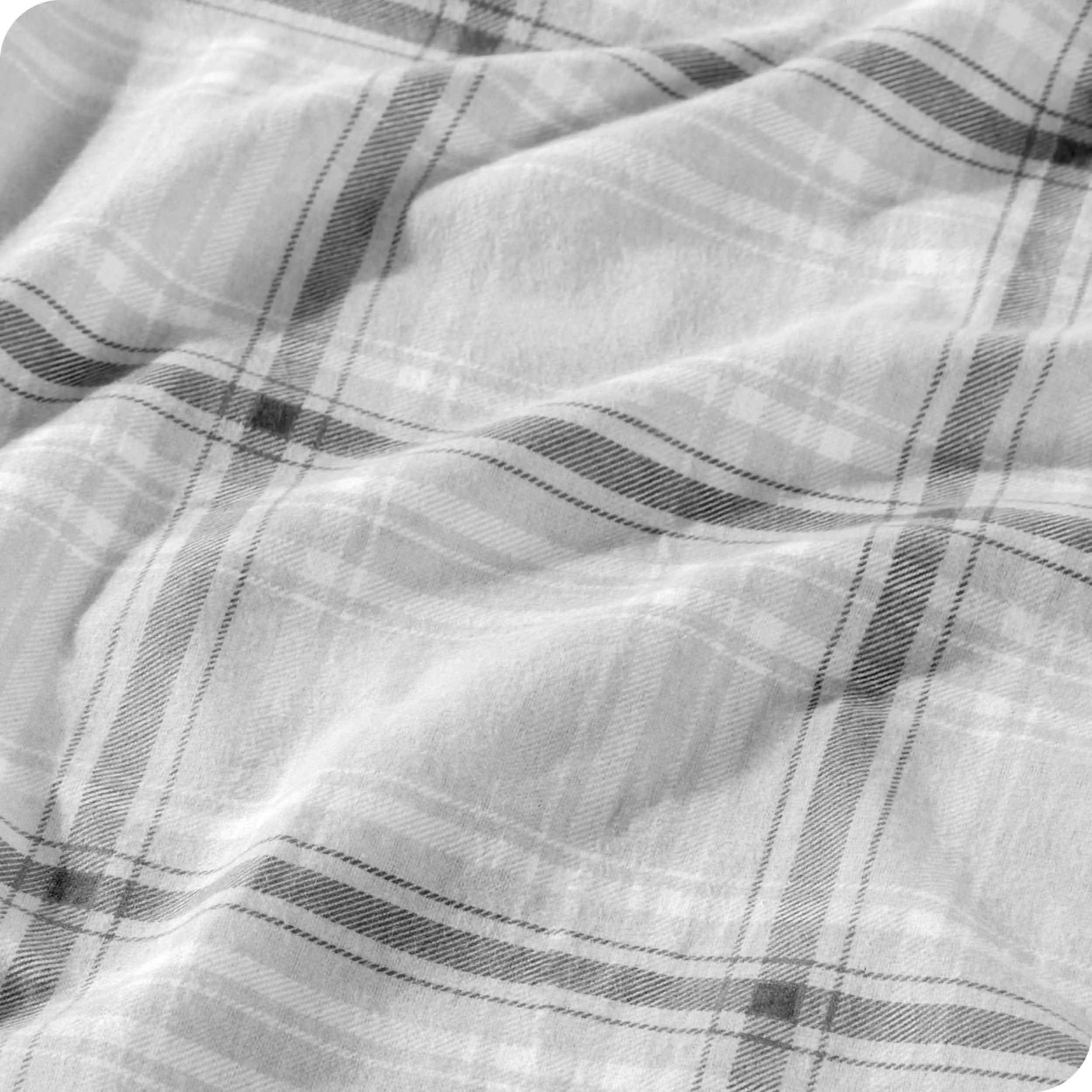 Cotton Flannel Duvet Cover & Sham Set
