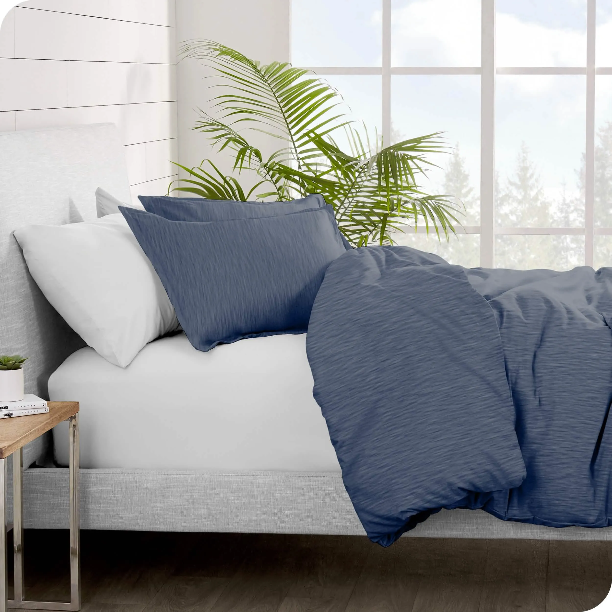 Cotton Flannel Duvet Cover & Sham Set