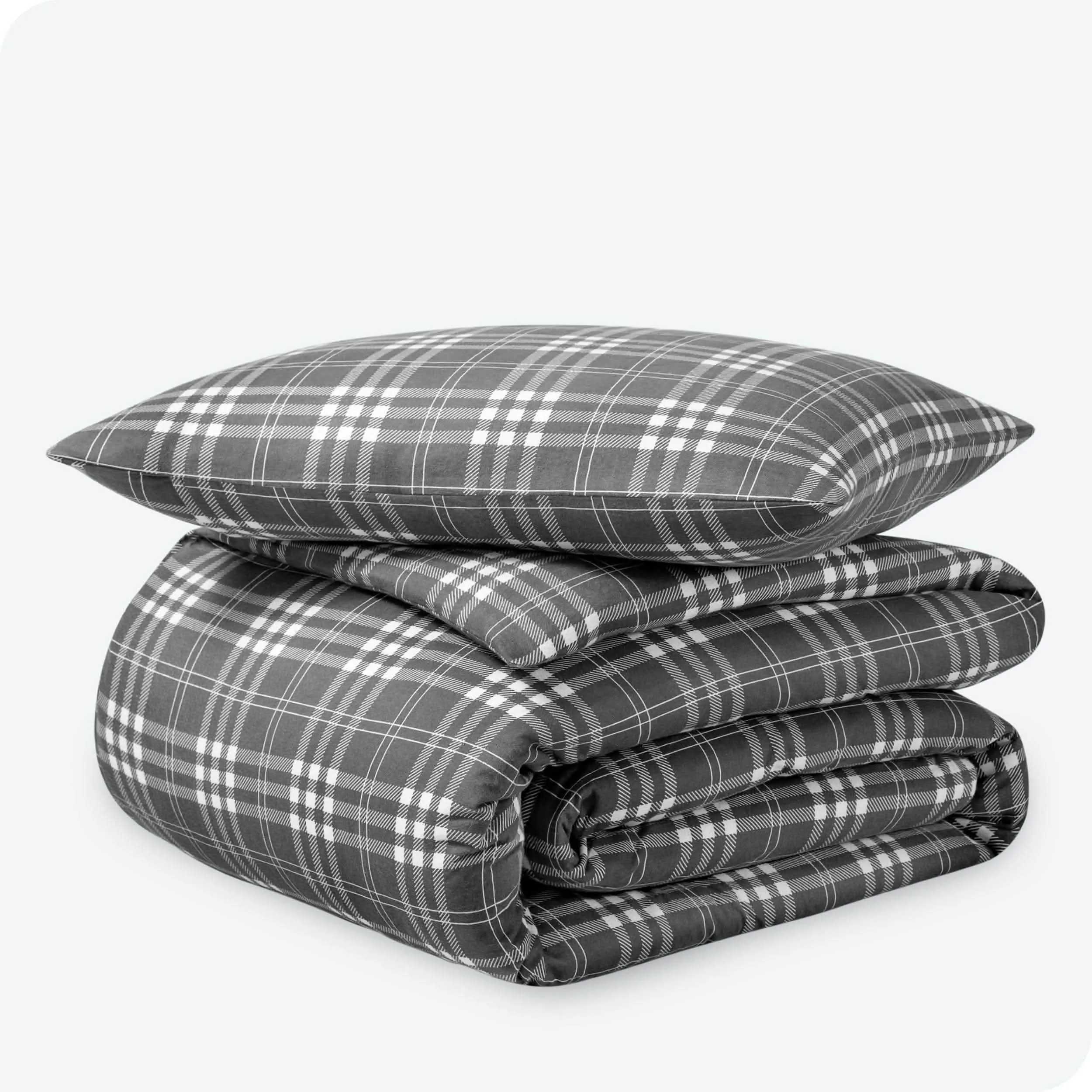 Cotton Flannel Duvet Cover & Sham Set