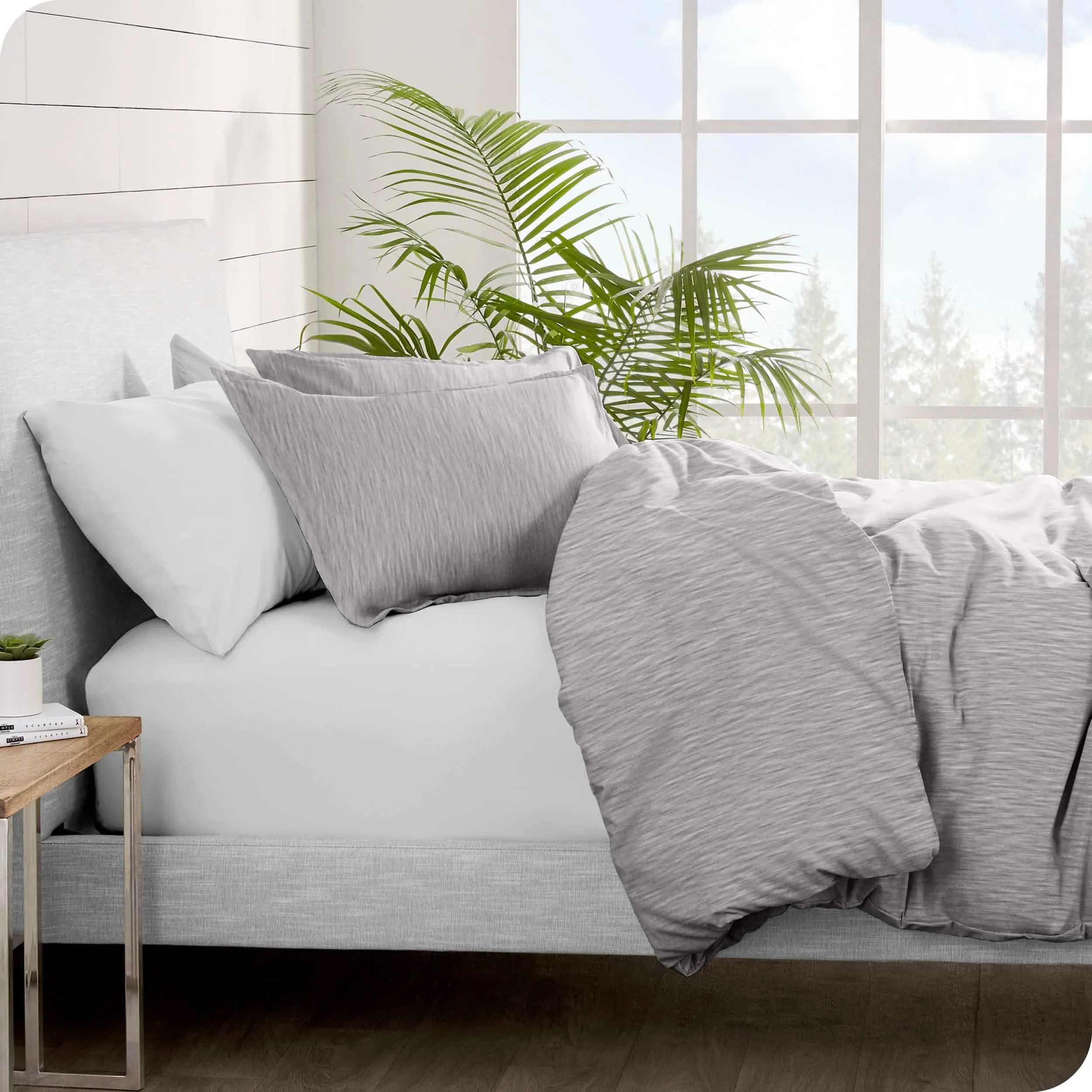 Cotton Flannel Duvet Cover & Sham Set