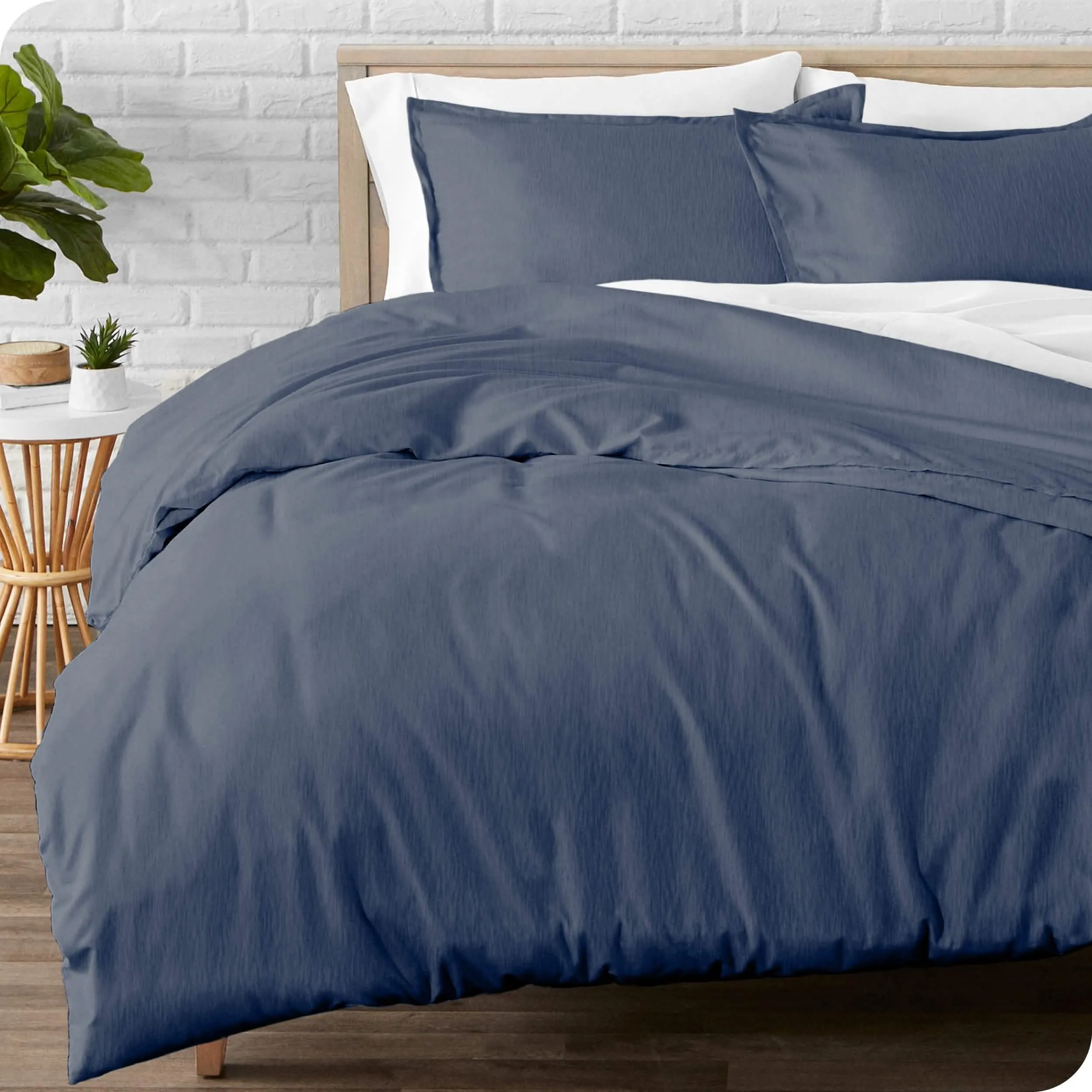 Cotton Flannel Duvet Cover & Sham Set