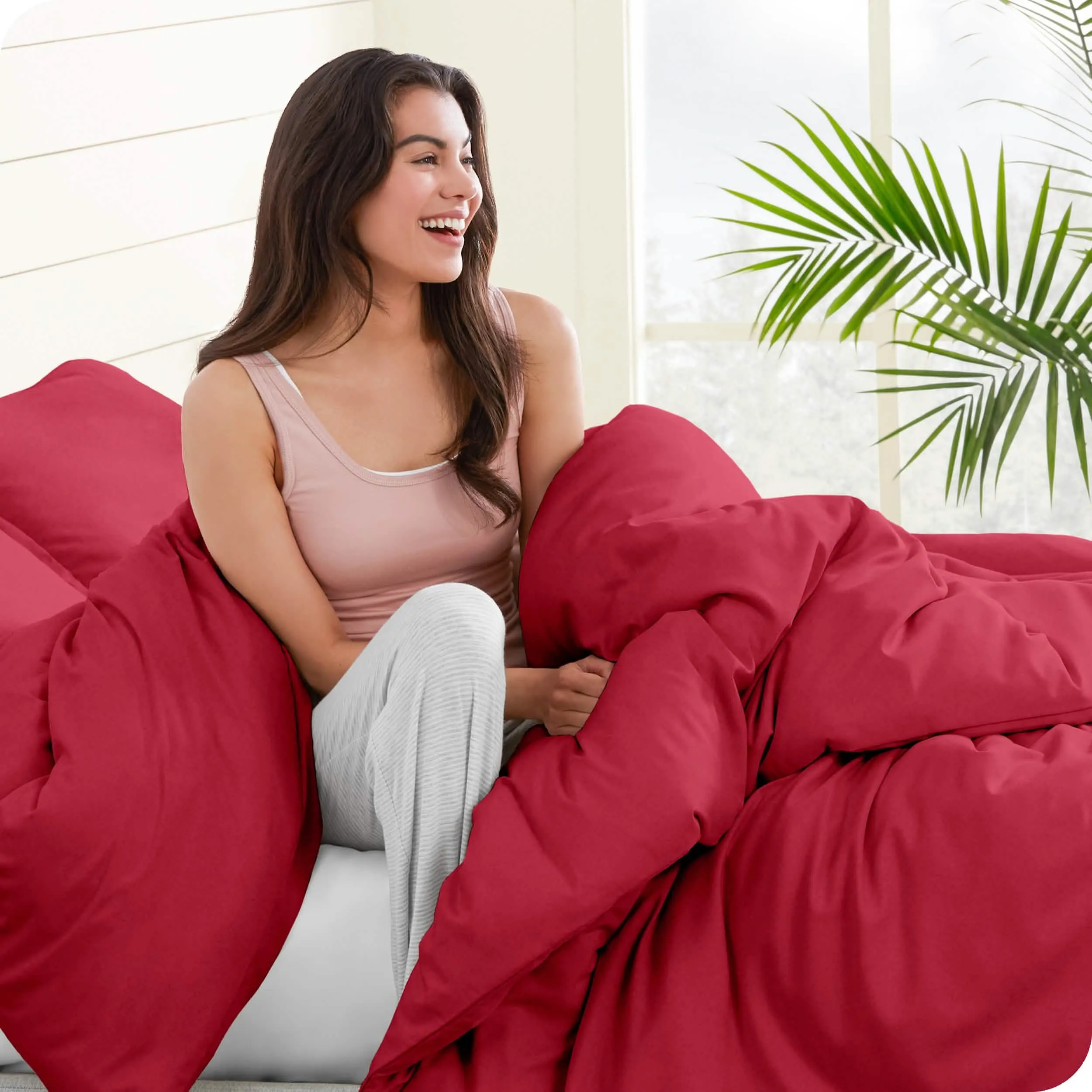 Cotton Flannel Duvet Cover & Sham Set