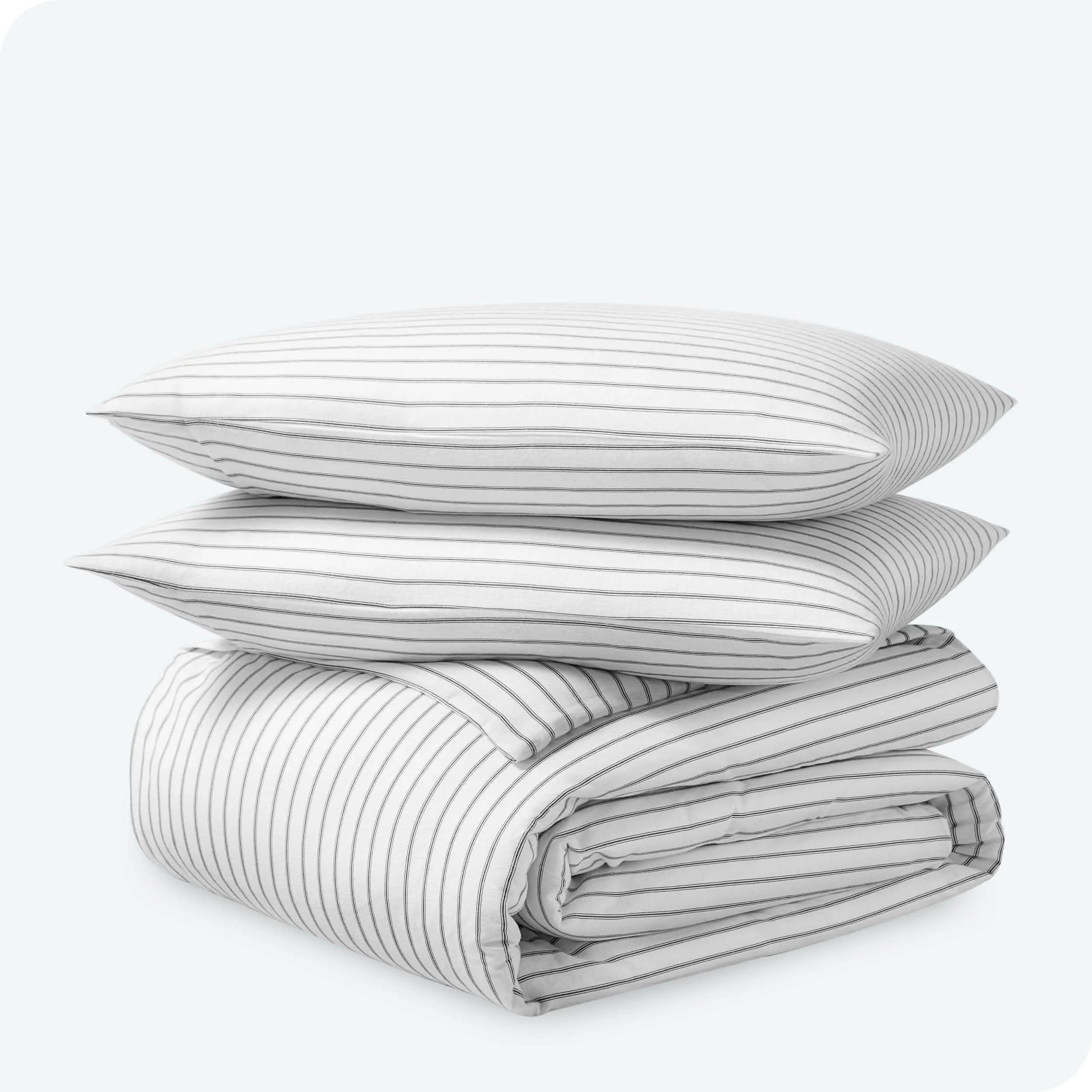 Cotton Flannel Duvet Cover & Sham Set