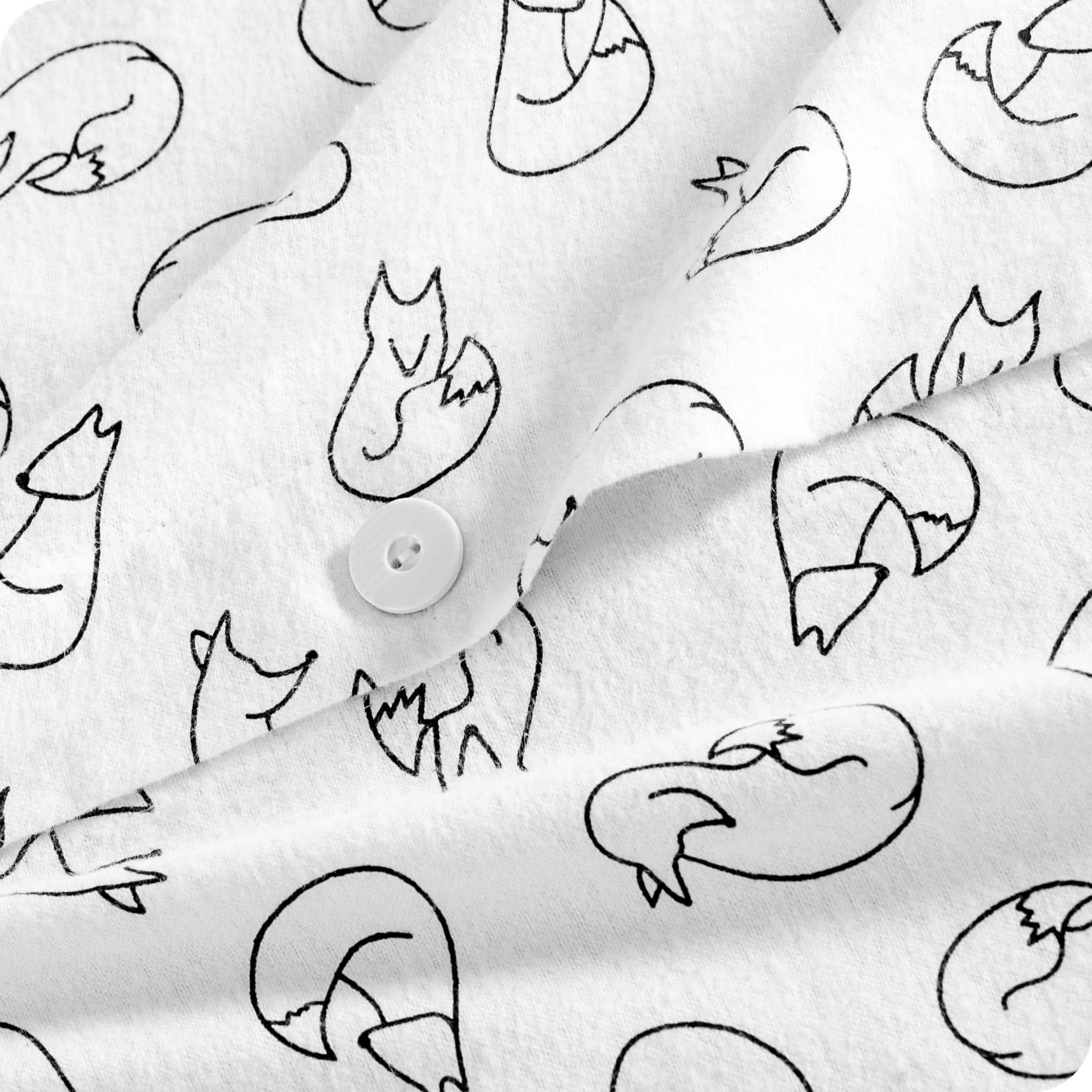Cotton Flannel Duvet Cover & Sham Set