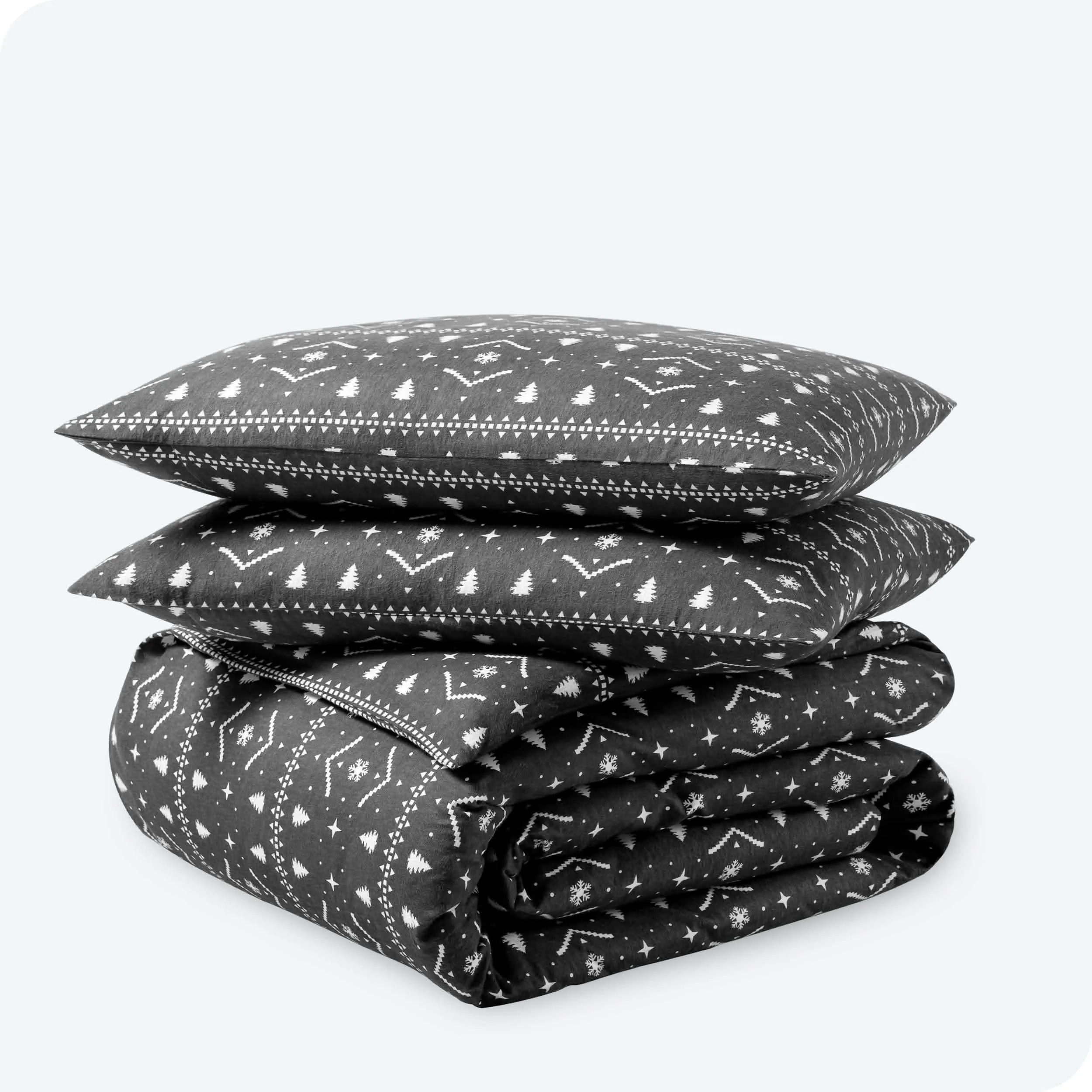 Cotton Flannel Duvet Cover & Sham Set