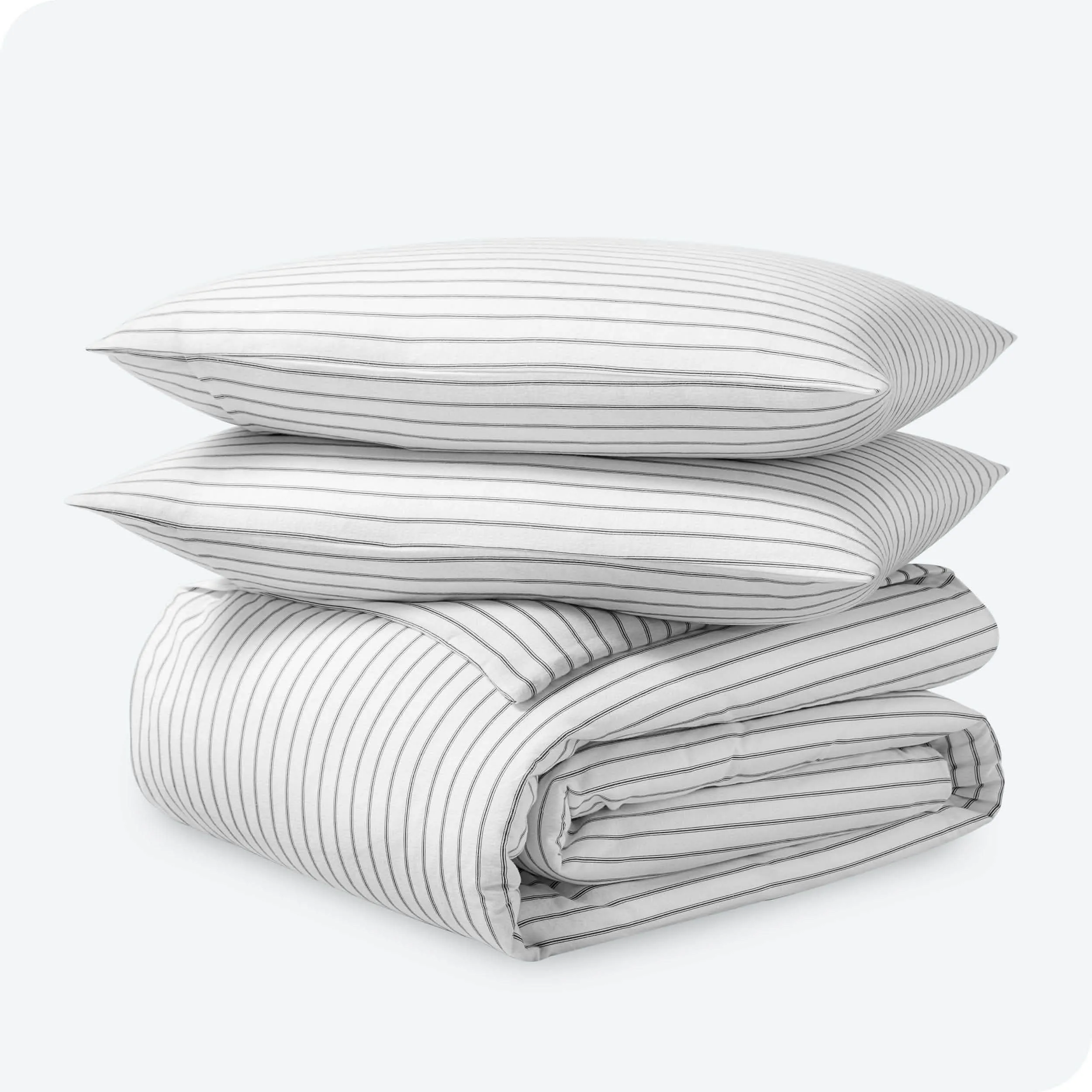 Cotton Flannel Duvet Cover & Sham Set