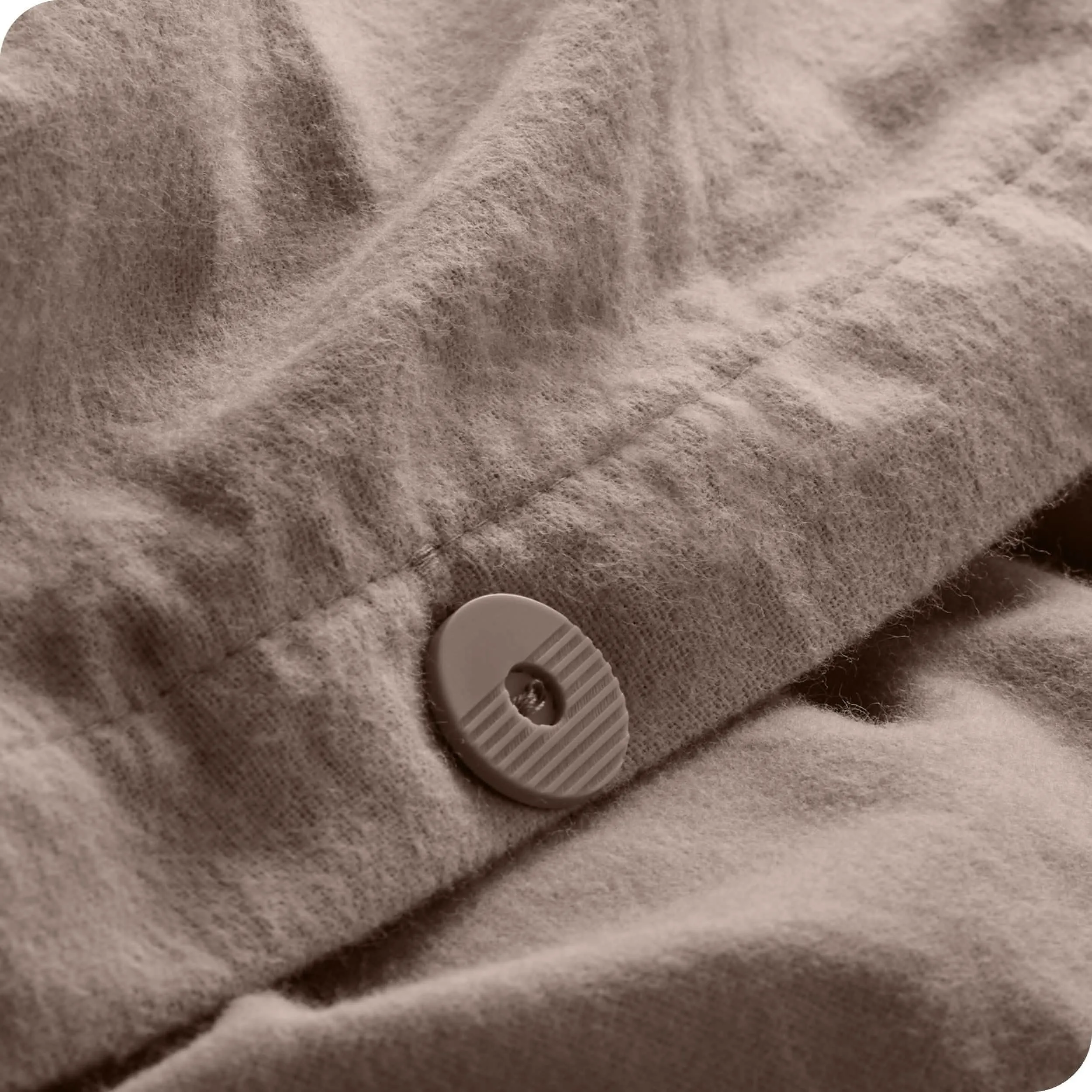 Cotton Flannel Duvet Cover & Sham Set