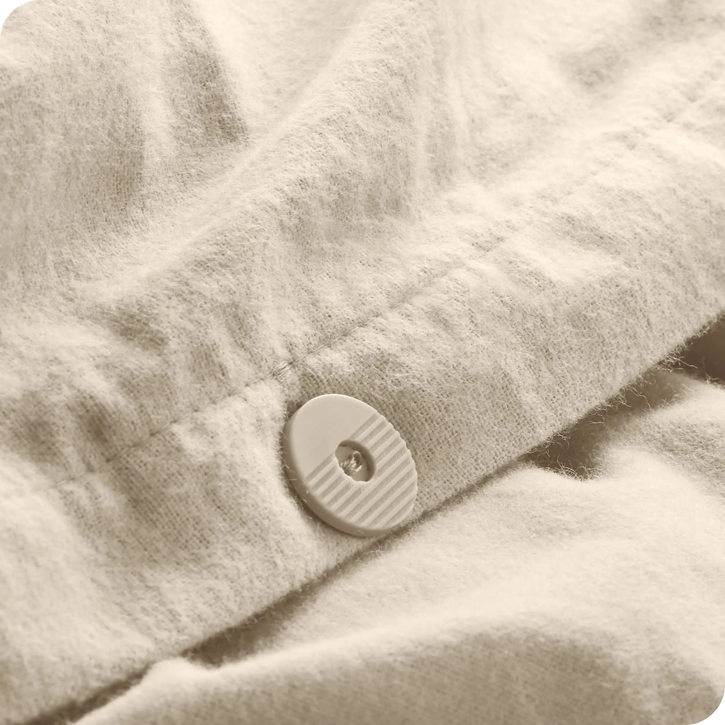 Cotton Flannel Duvet Cover & Sham Set