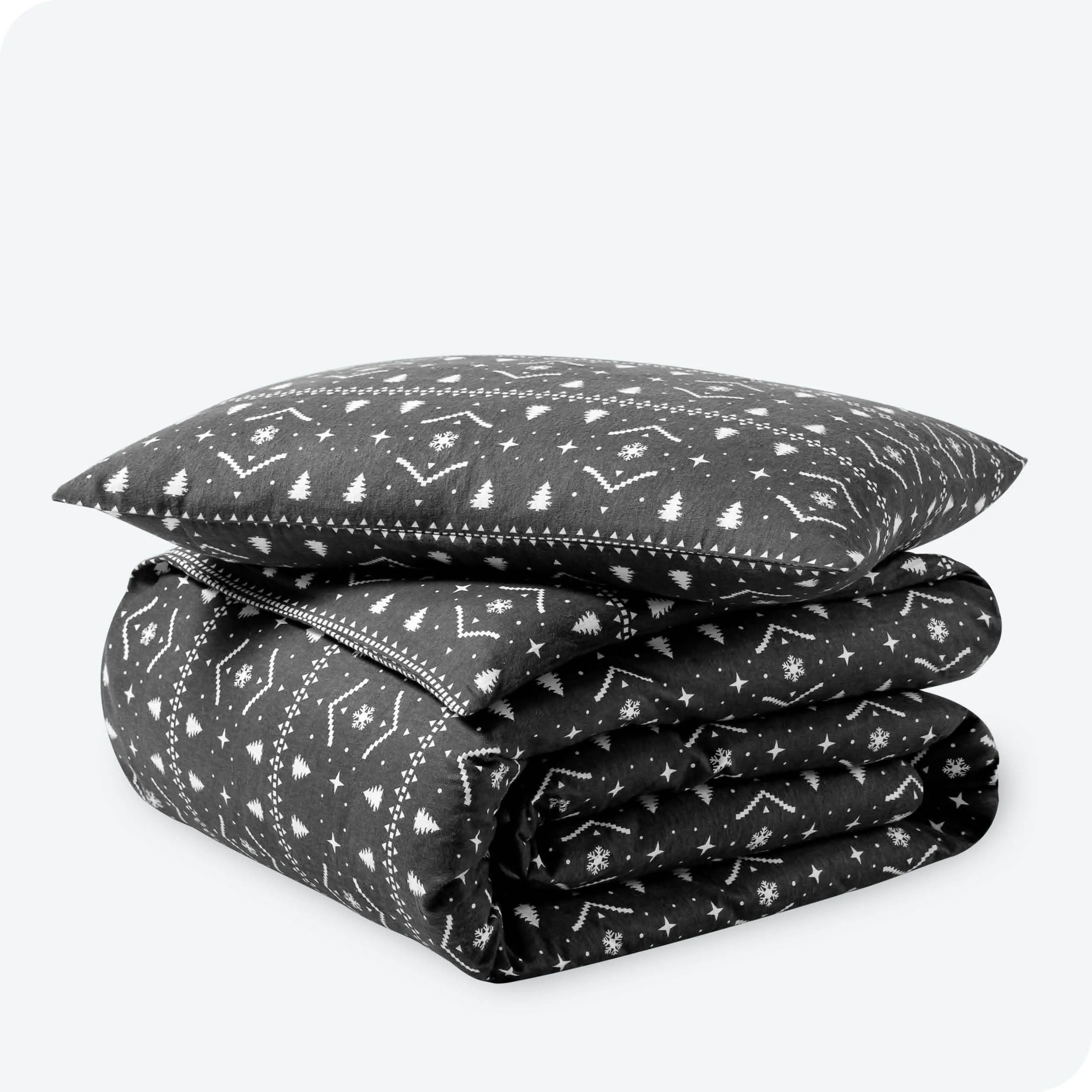 Cotton Flannel Duvet Cover & Sham Set