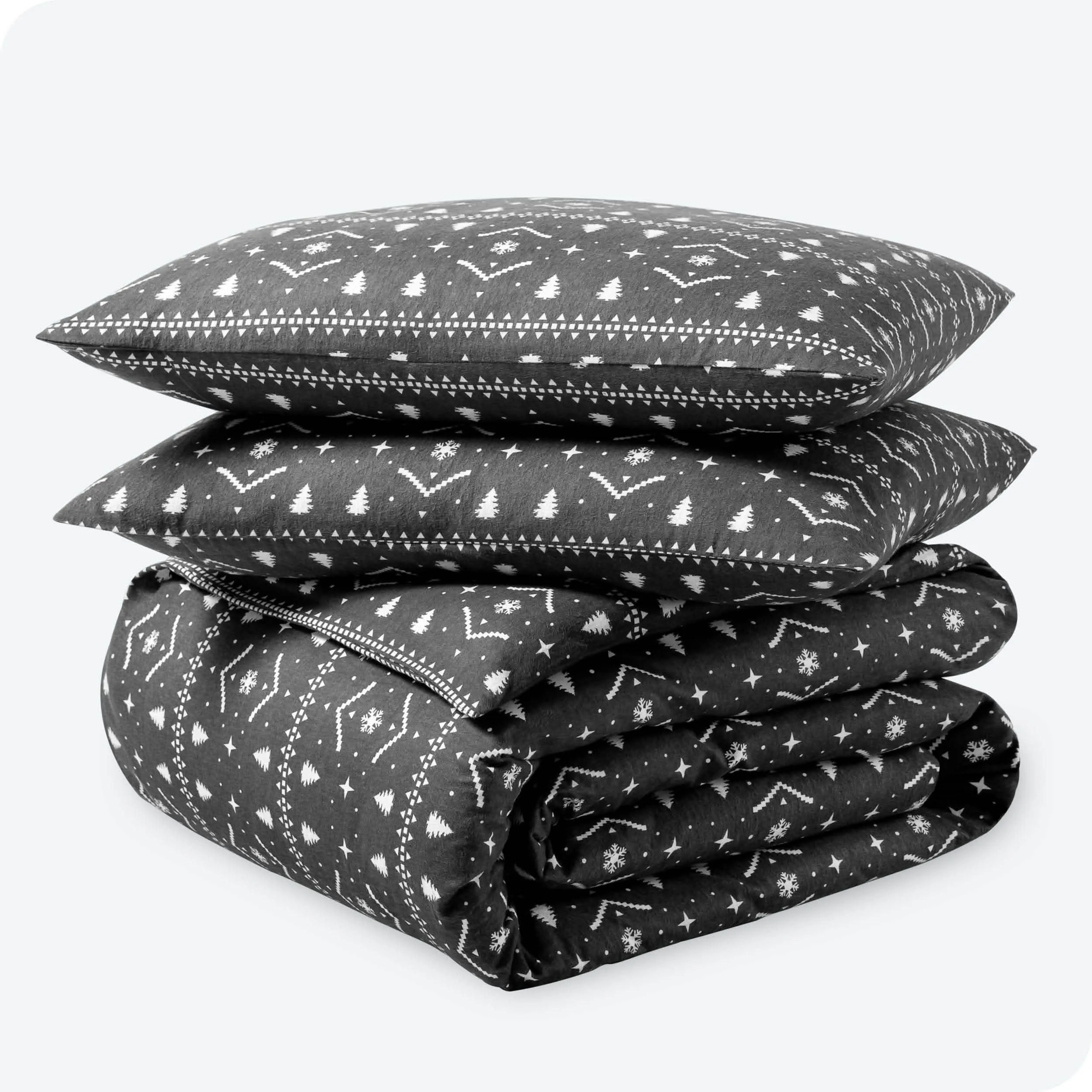 Cotton Flannel Duvet Cover & Sham Set
