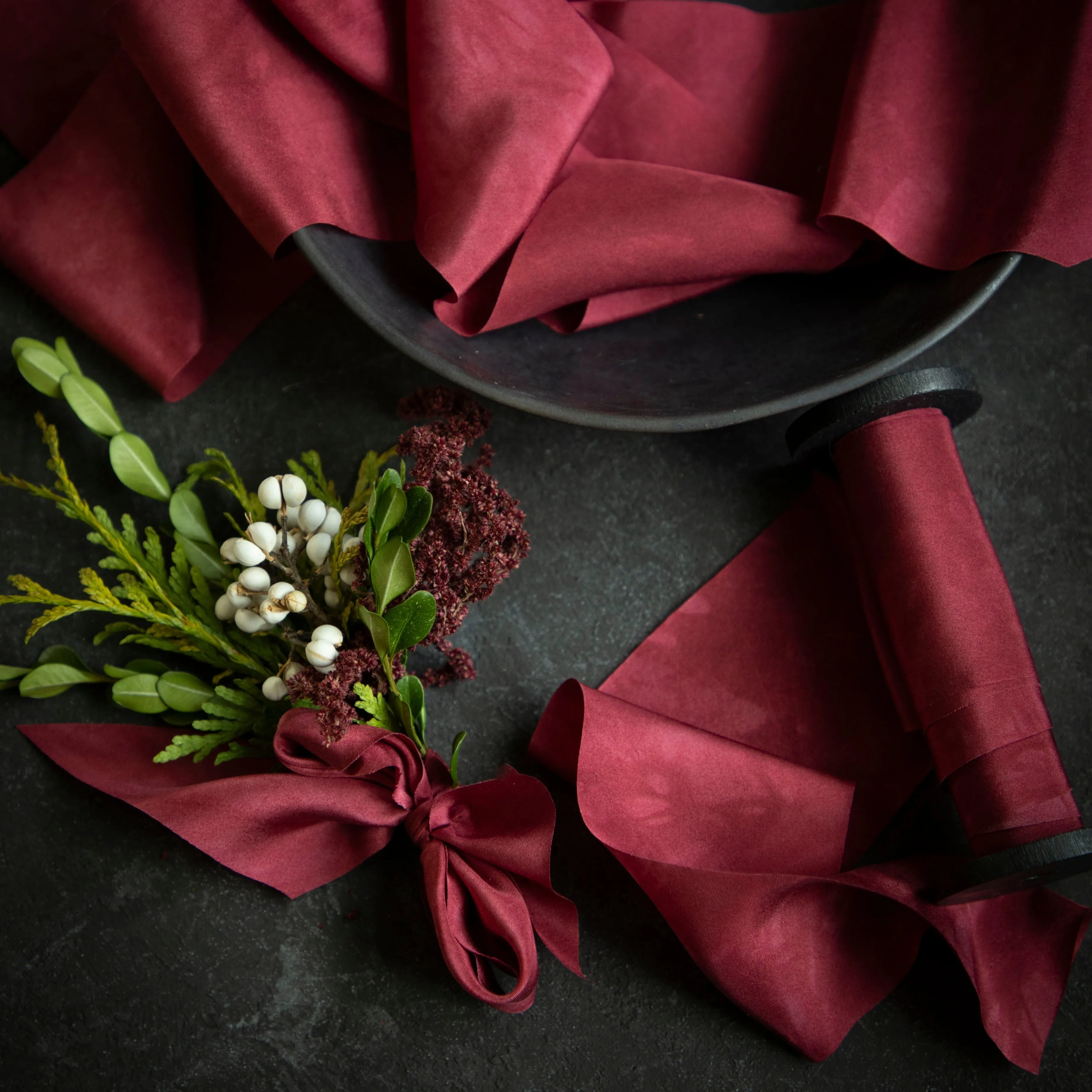 Cranberry Crush Silk Ribbon / LIMITED EDITION