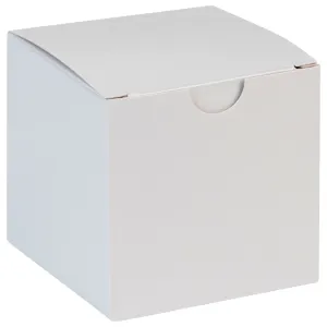 Cube White Gift Tuck Top Boxes 36 Pack 3x3x3