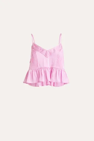 Dell Washed Silk Pleated Cami