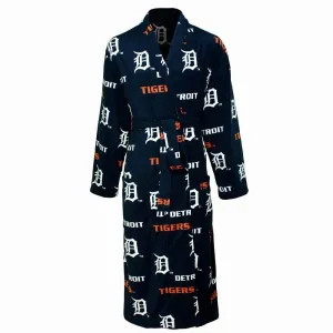 Detroit Tigers Facade Microfleece Bathrobe in Navy