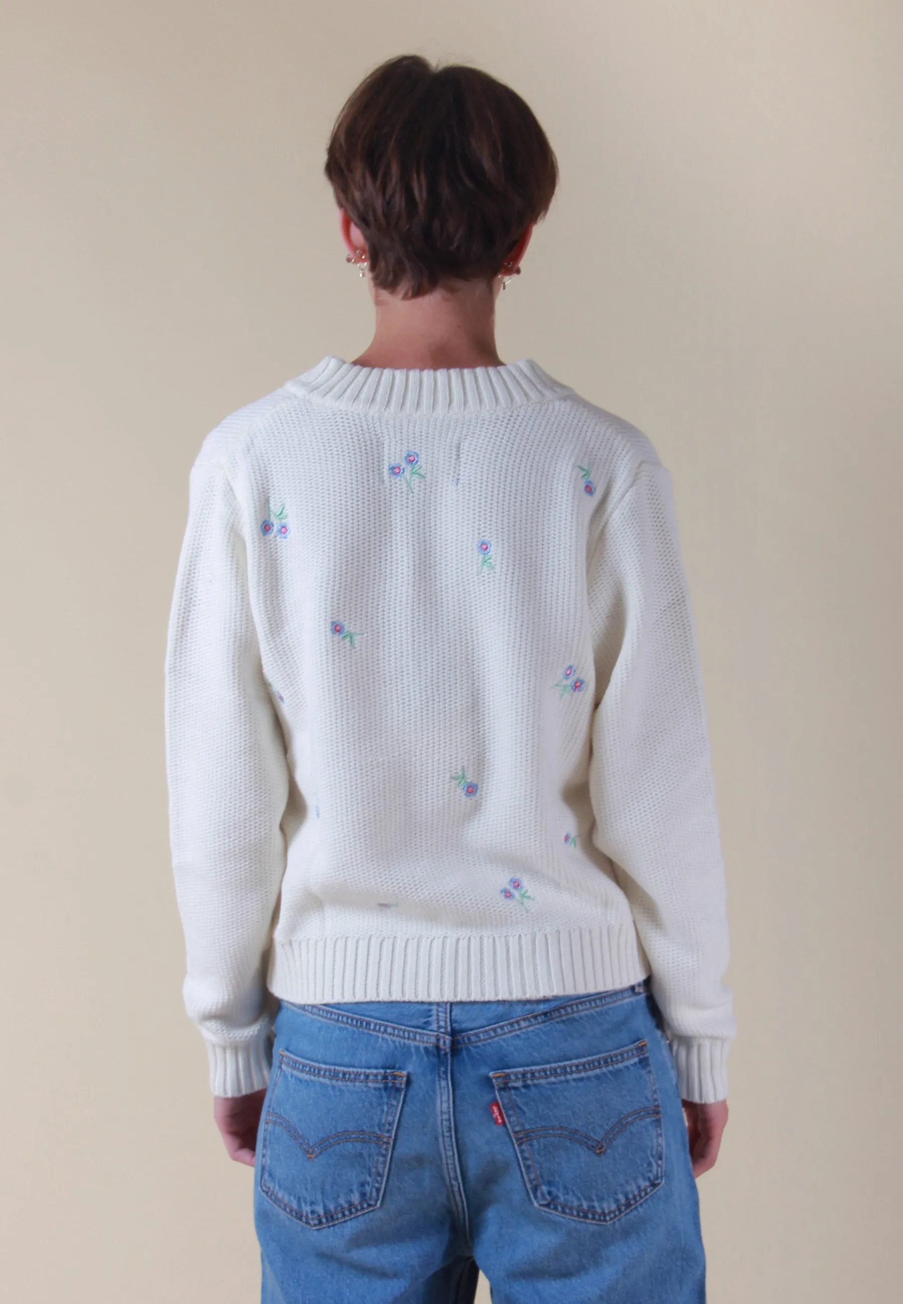 Dray Blouse Knit - broke white