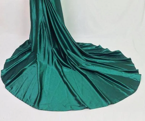Elegant backless satin silk Mermaid tail Wonder dress (US 4-14)