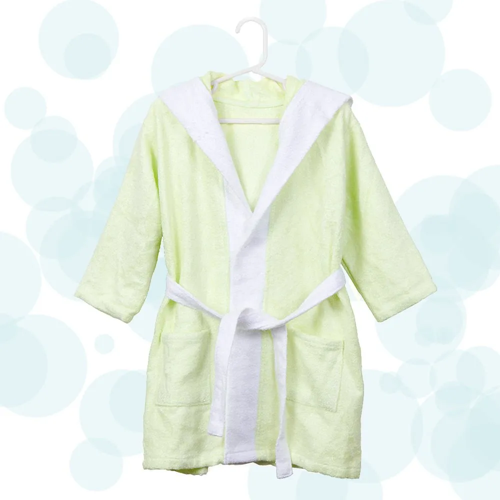 Fancy Fluff Bamboo Cotton kids Bathrobe- Dino