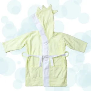 Fancy Fluff Bamboo Cotton kids Bathrobe- Dino
