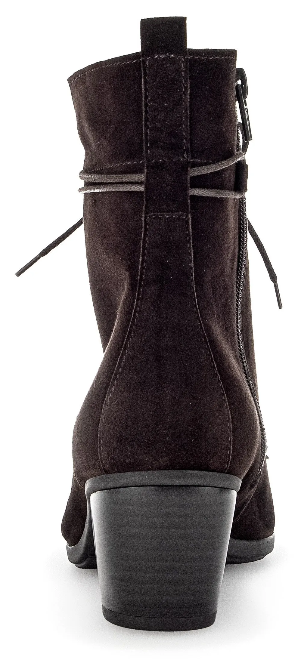 Gabor lace-up ankle boots, dark brown