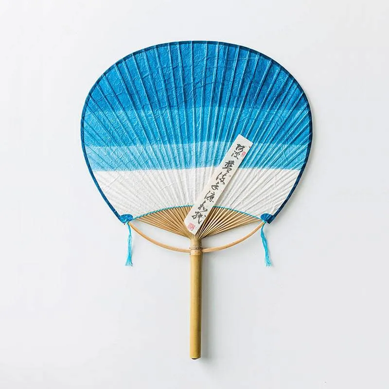 Hand Dyed Indigo "Uchiwa" Fans (2 styles)