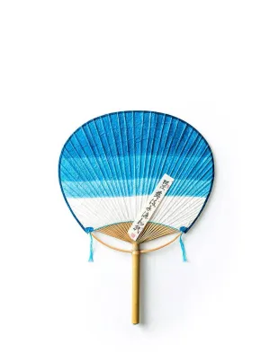 Hand Dyed Indigo "Uchiwa" Fans (2 styles)