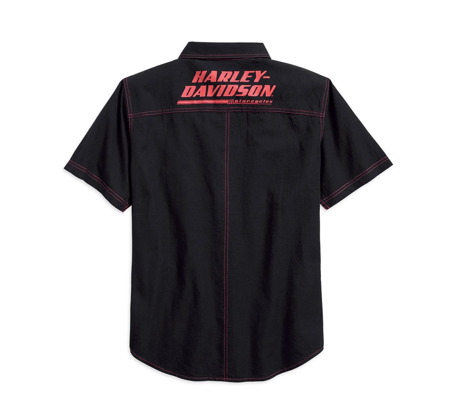 Harley-Davidson® Men's Vertical Stripe Short Sleeve Woven Shirt - 96178-18VM